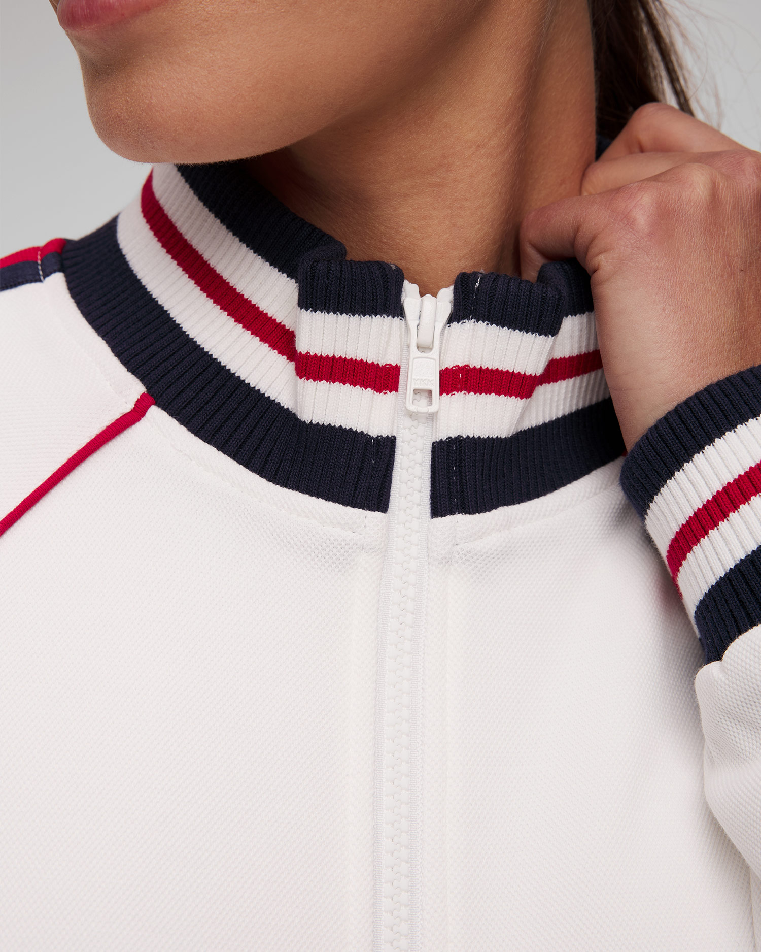 Jachetă albă pentru femei The Upside Love Morgan