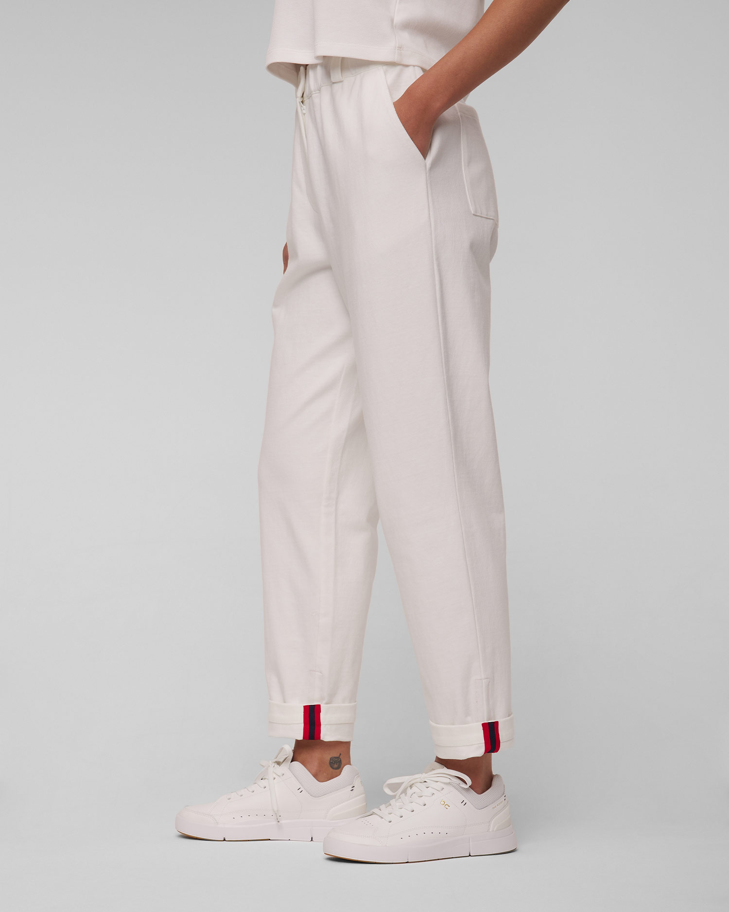 Bílé dámské kalhoty The Upside Boston Pant