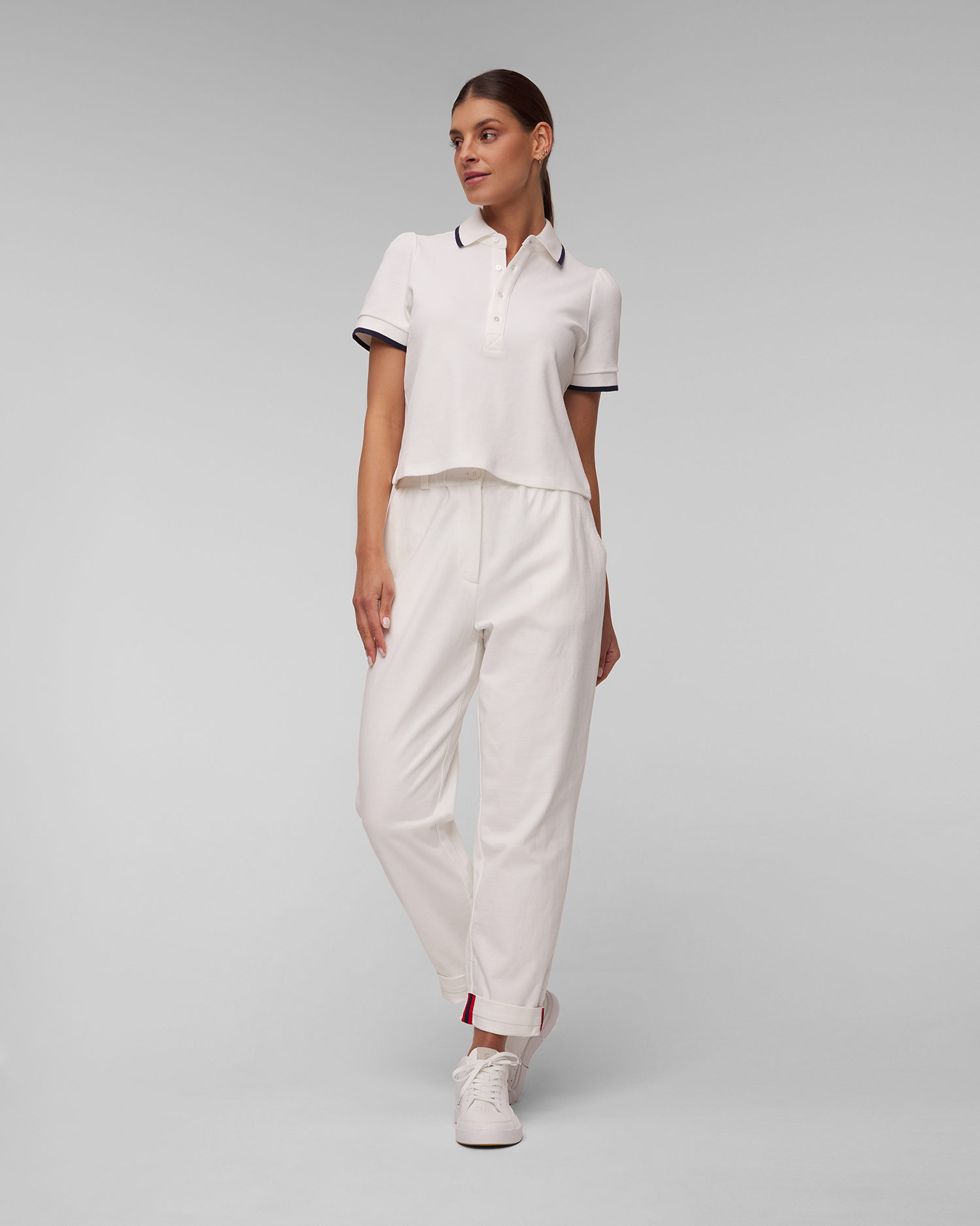 Bílé dámské kalhoty The Upside Boston Pant