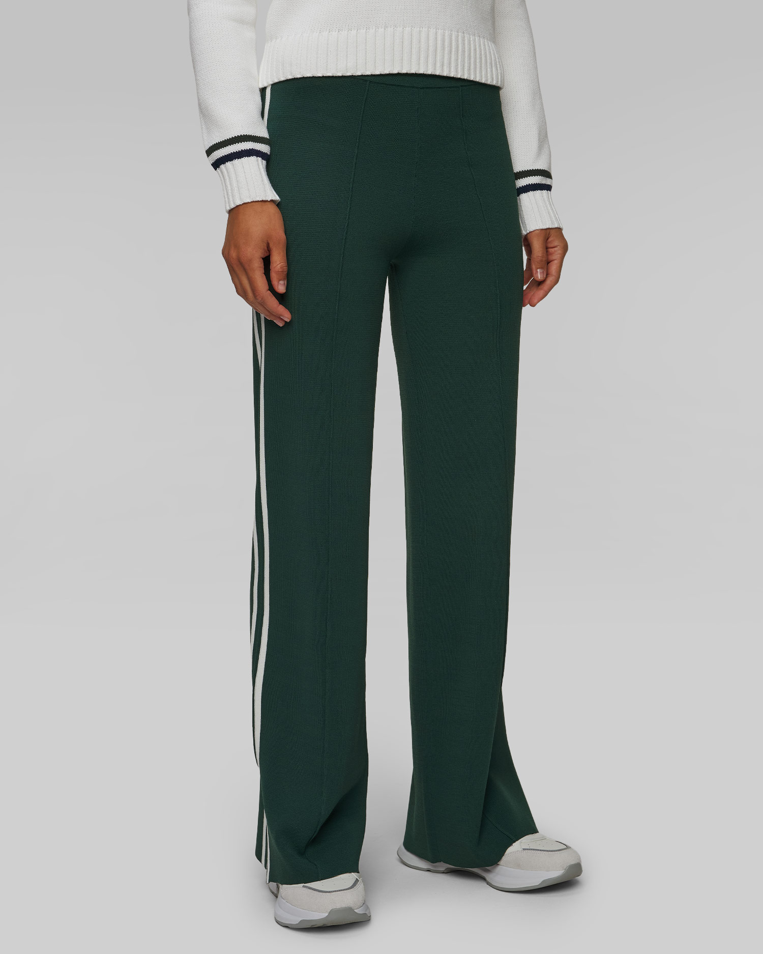 Pantaloni verdi da donna The Upside Les Border Freya Knit Pant
