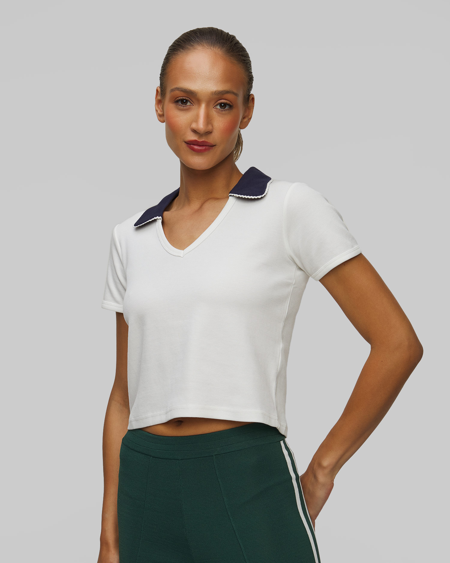 Polo pour femmes The Upside Jacobs V Neck Collared Polo