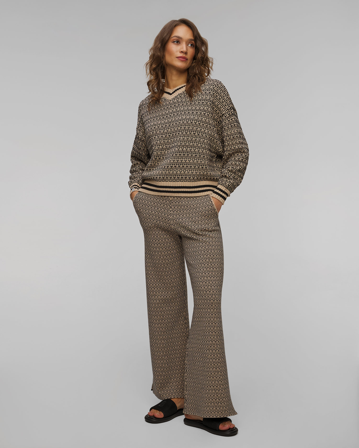 Pantaloni tricotați pentru femei The Upside Castilla Juniper Knit
