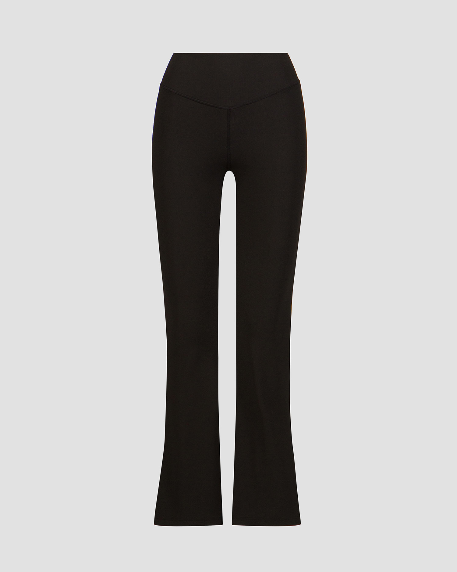 Černé dámské kalhoty The Upside Ribbed Florence Flare