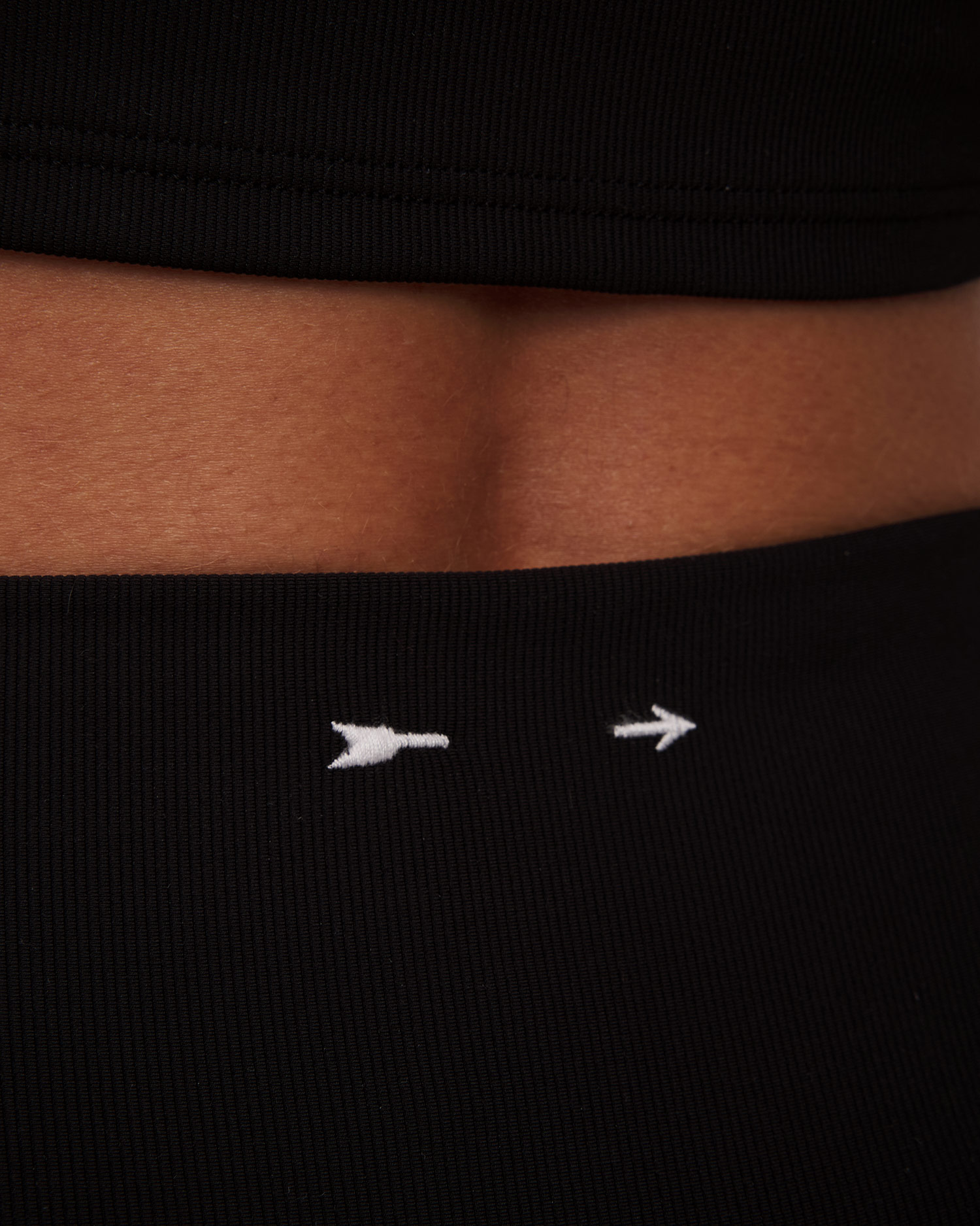 Černé dámské kalhoty The Upside Ribbed Florence Flare