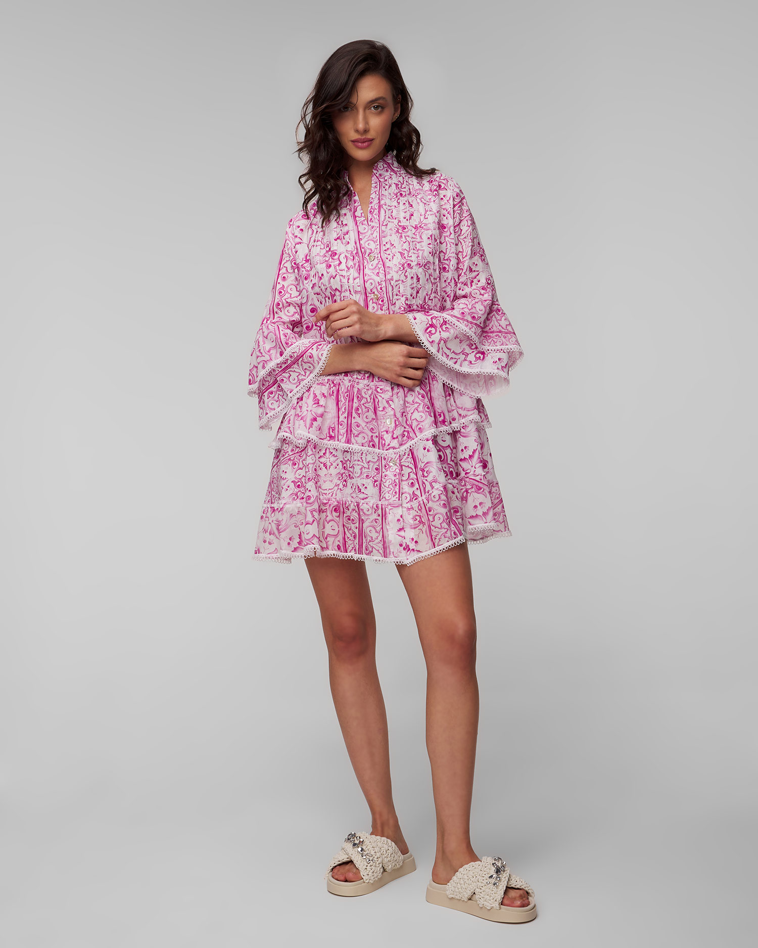 Rochie din in pentru femei Positano Couture Panarea