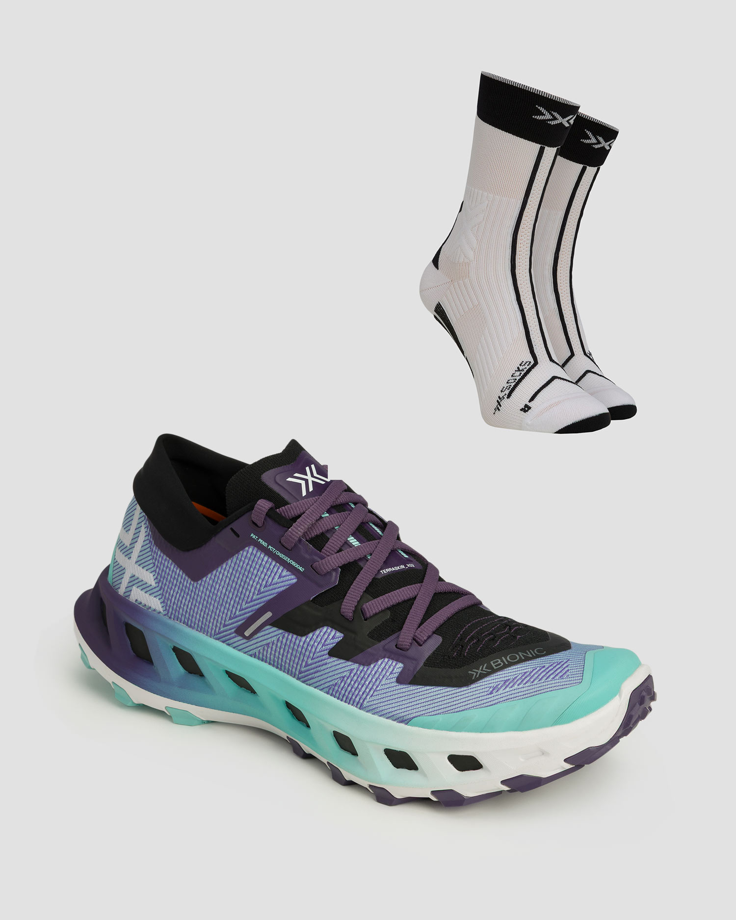 Bežecké trailové topánky unisex X-Bionic Terraskin X02 + funkčné ponožky