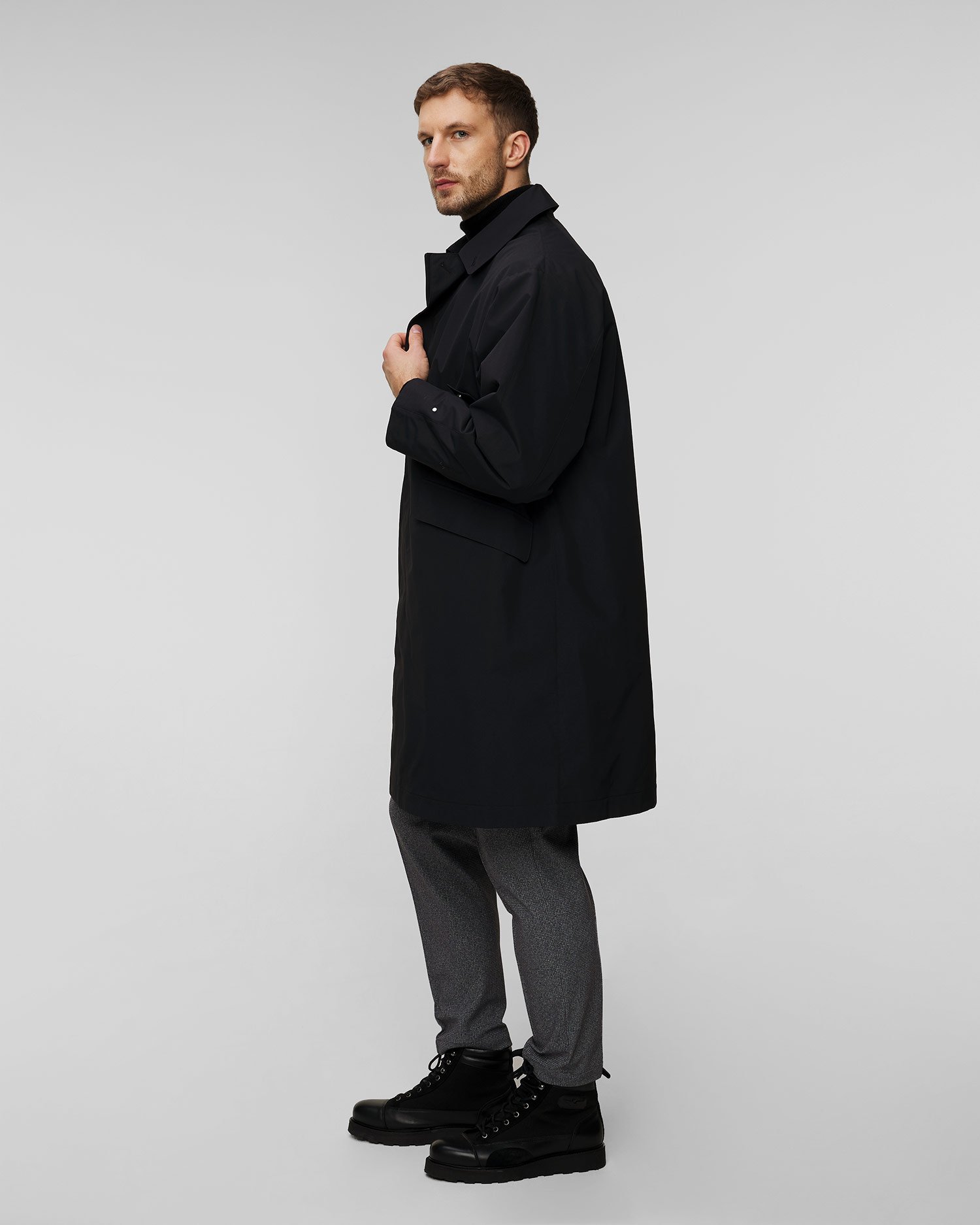 Pardesiu pentru bărbați Goldwin Windstopper by Gore-Tex Labs negru