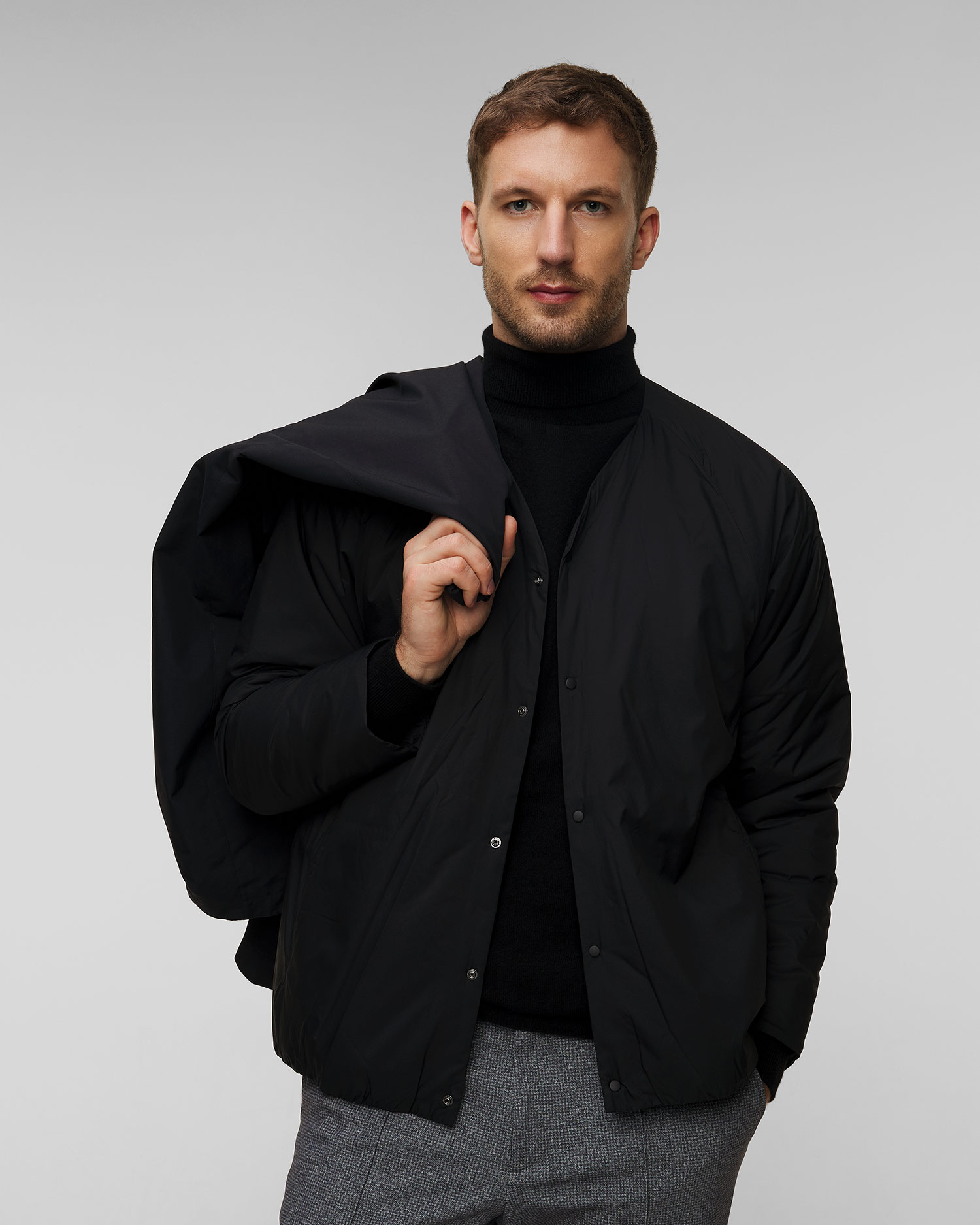 Pardesiu pentru bărbați Goldwin Windstopper by Gore-Tex Labs negru