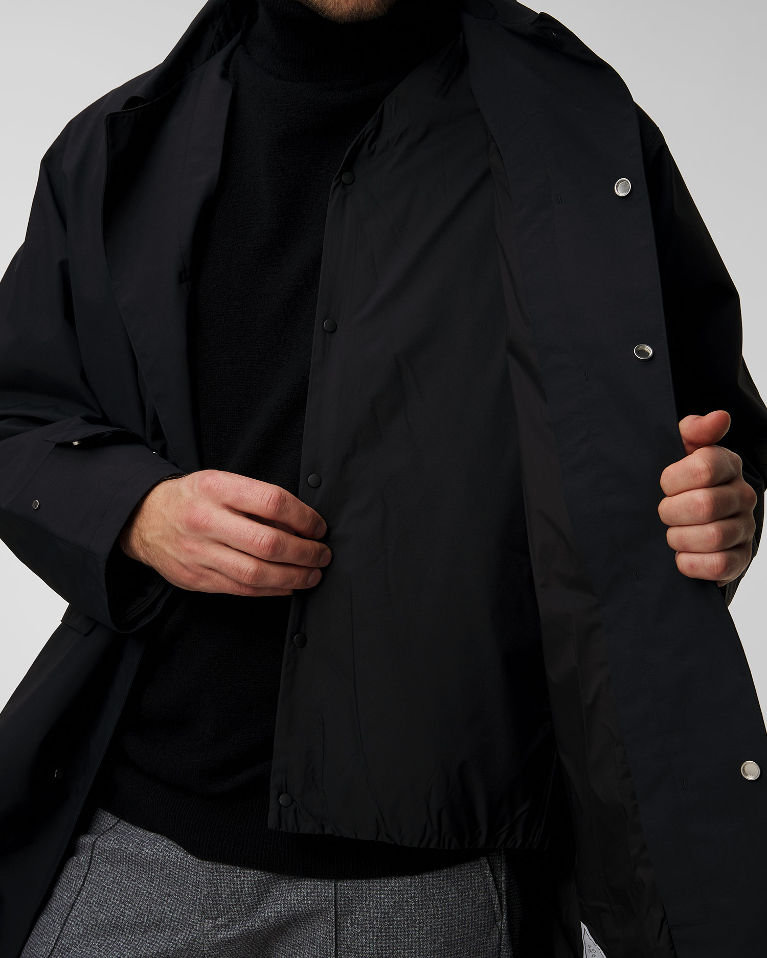 Pardesiu pentru bărbați Goldwin Windstopper by Gore-Tex Labs negru