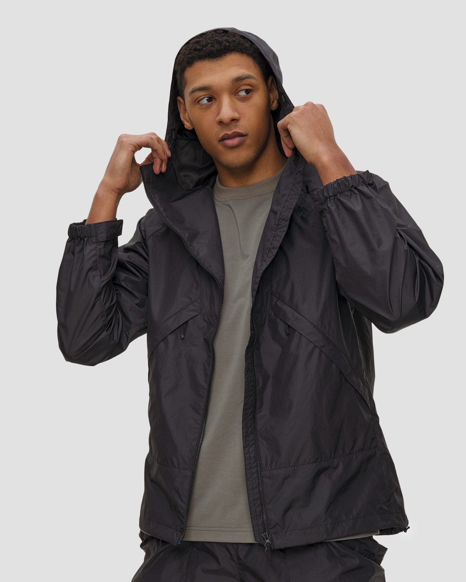 Černá pánská bunda Goldwin Rip-Stop Hooded Jacket