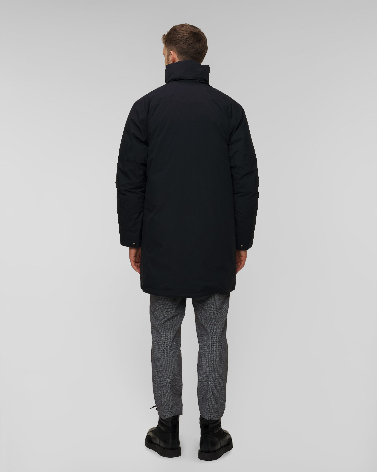 Pardesiu impermeabil pentru bărbați Goldwin Gore-Tex Snow Range negru