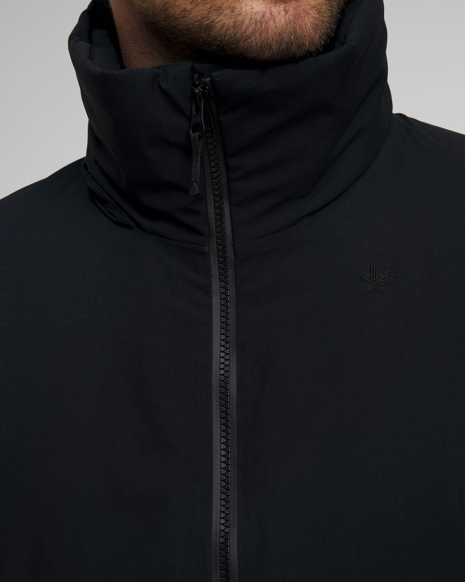 Pardesiu impermeabil pentru bărbați Goldwin Gore-Tex Snow Range negru