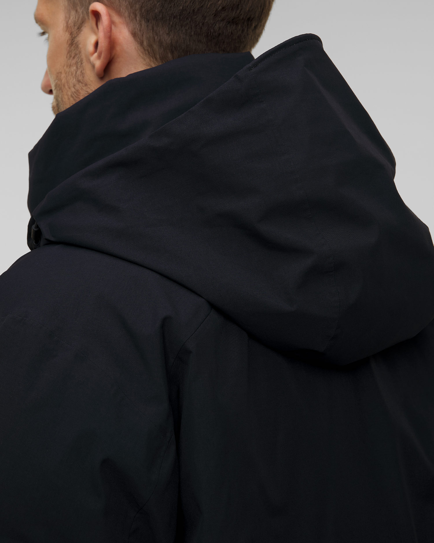 Pardesiu impermeabil pentru bărbați Goldwin Gore-Tex Snow Range negru