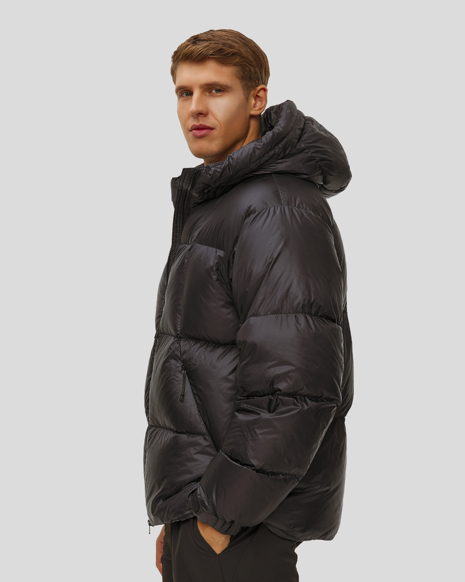 Parka de puf pentru bărbați Goldwin Pertex Quantum Down neagră