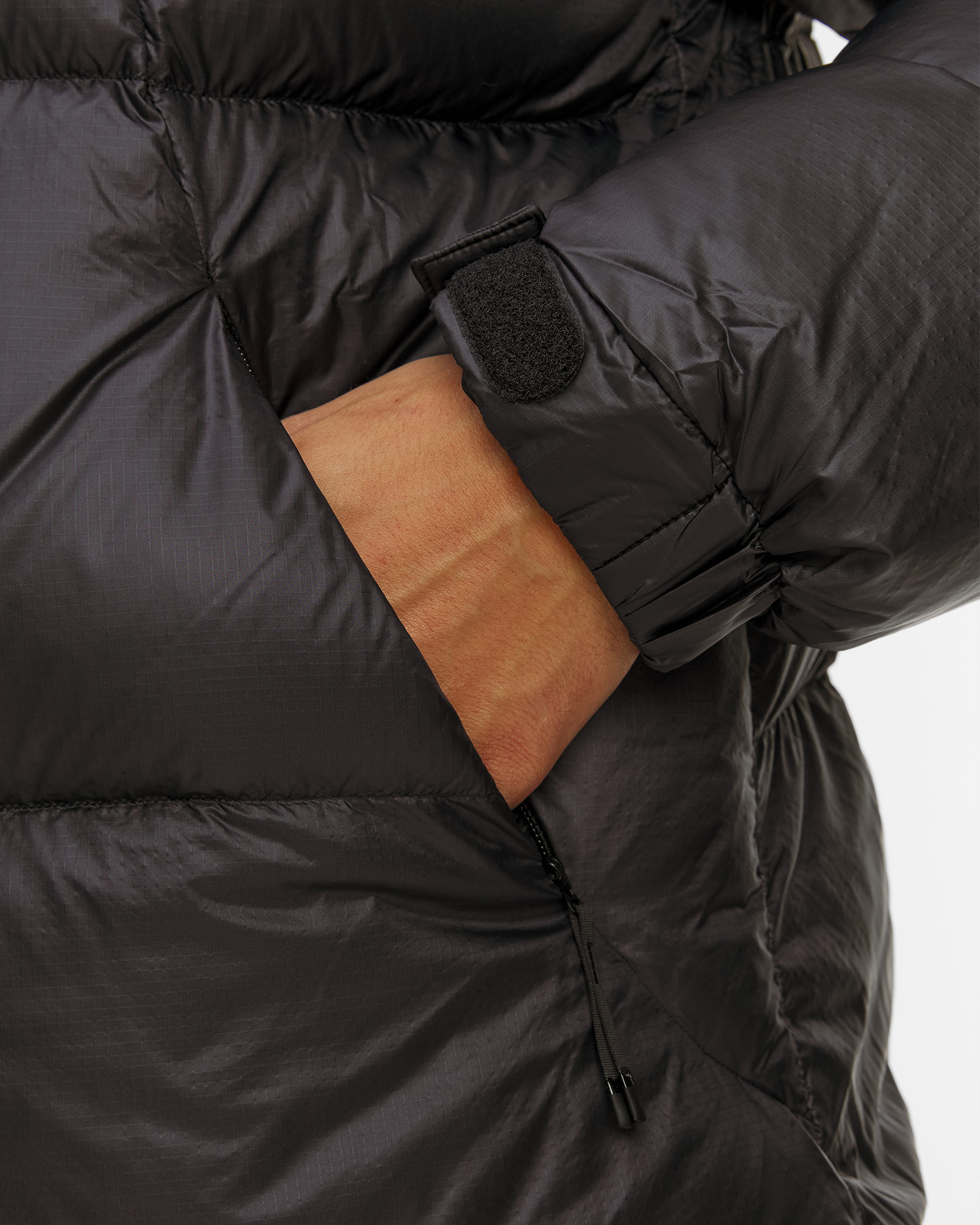 Parka de puf pentru bărbați Goldwin Pertex Quantum Down neagră