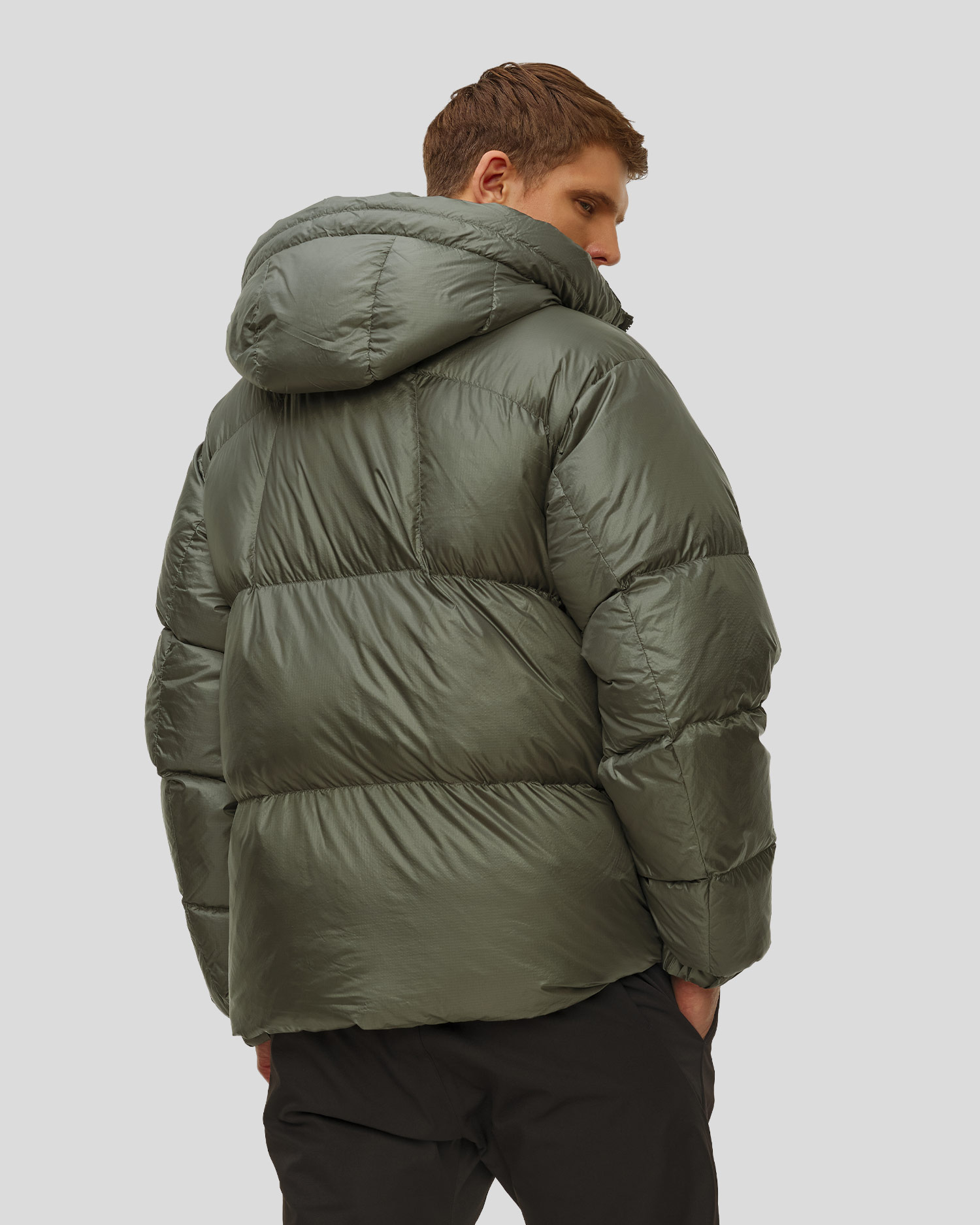 Parka din puf pentru bărbați Goldwin Pertex Quantum Down gri