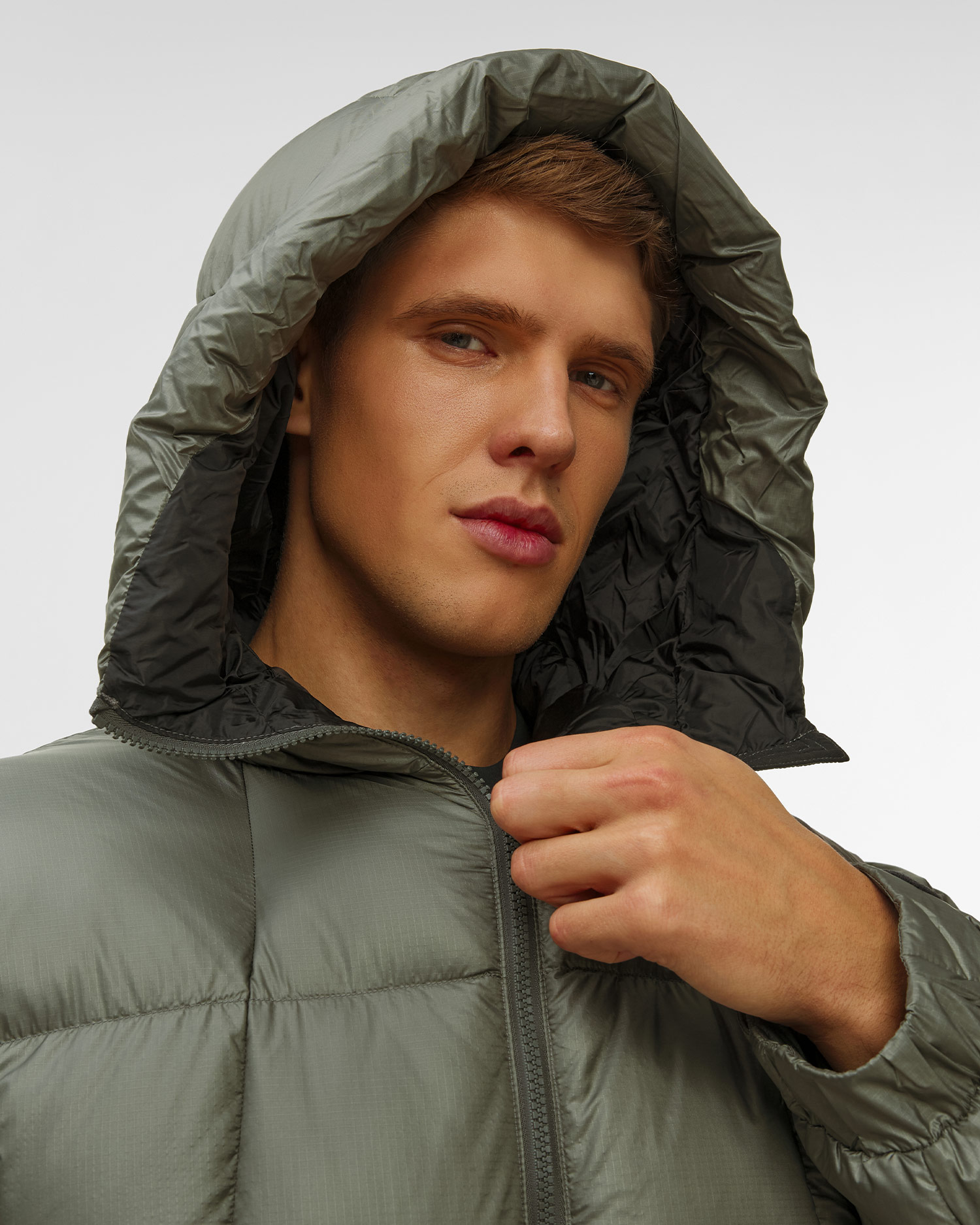 Parka din puf pentru bărbați Goldwin Pertex Quantum Down gri