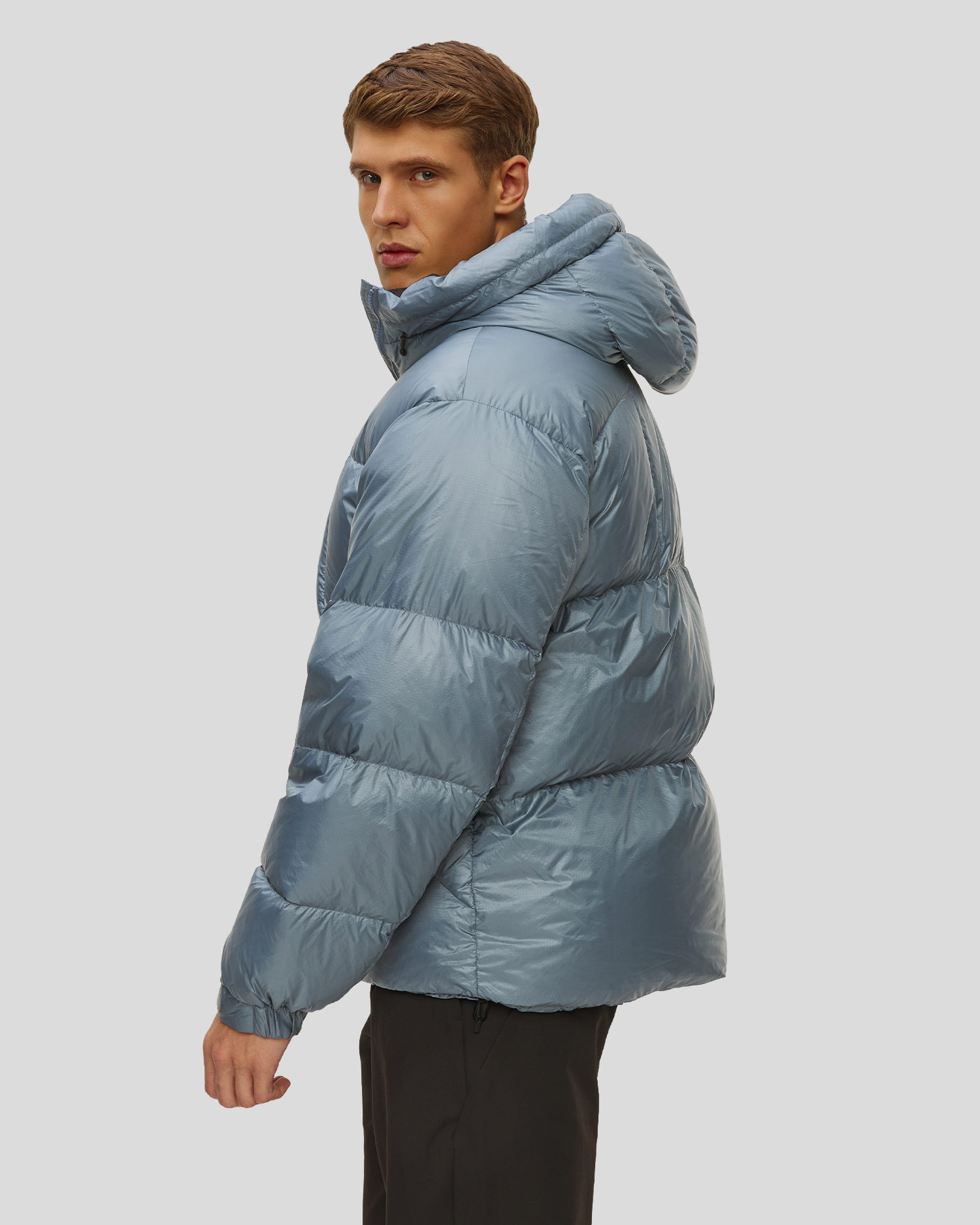Parka de puf pentru bărbați Goldwin Pertex Quantum Down albastră