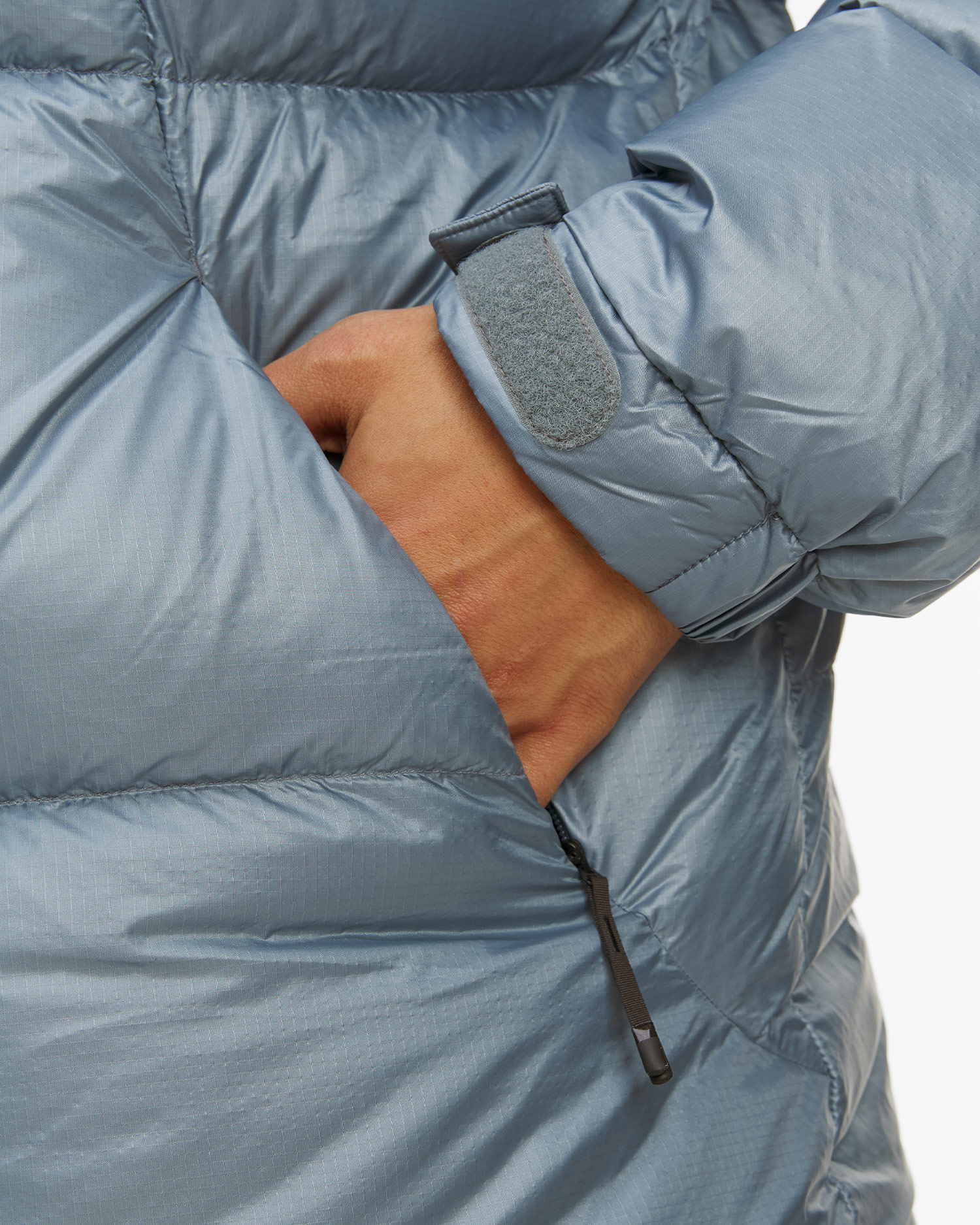 Parka de puf pentru bărbați Goldwin Pertex Quantum Down albastră
