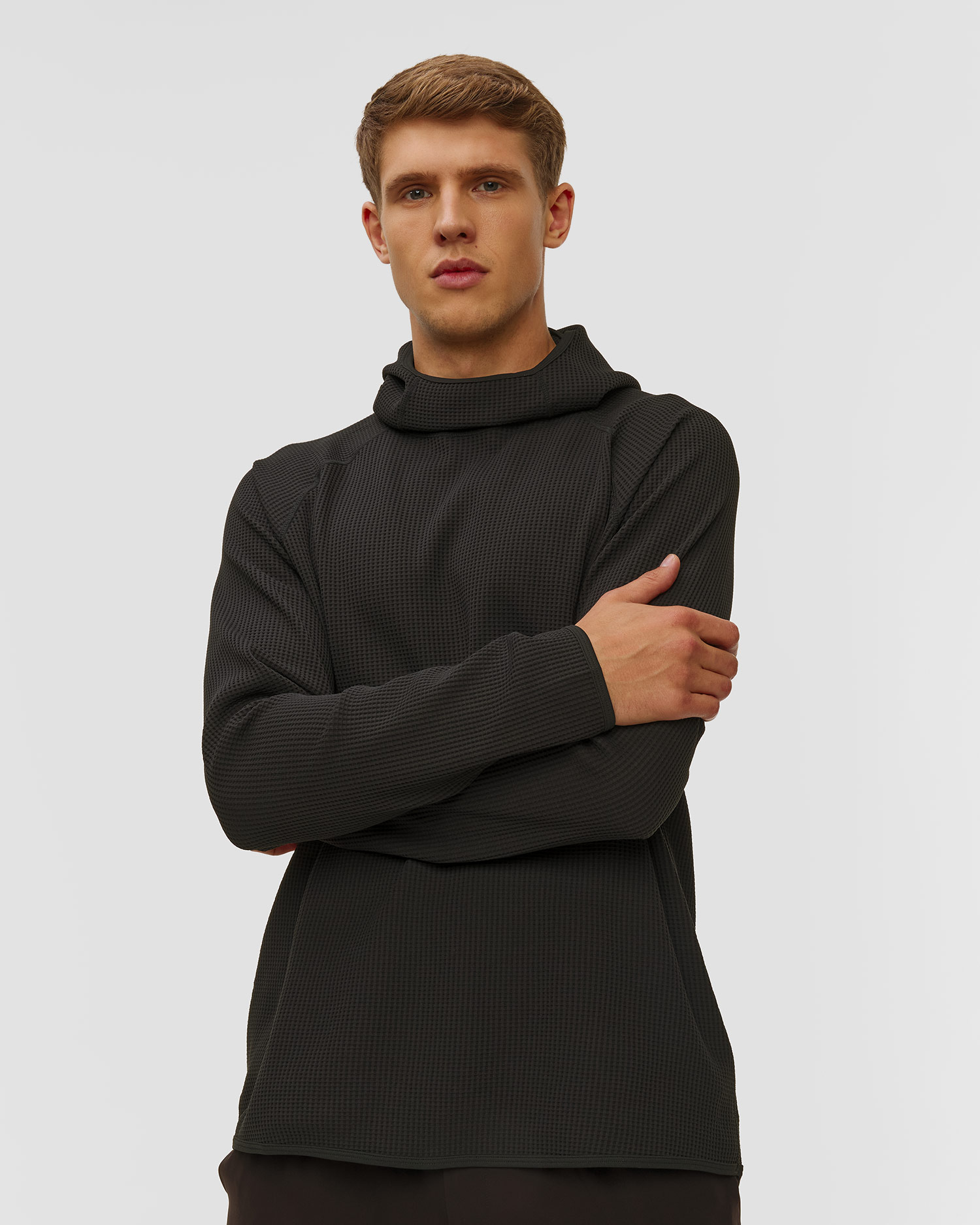 Hanorac pentru bărbați Goldwin WF Light L/S Hoodie negru