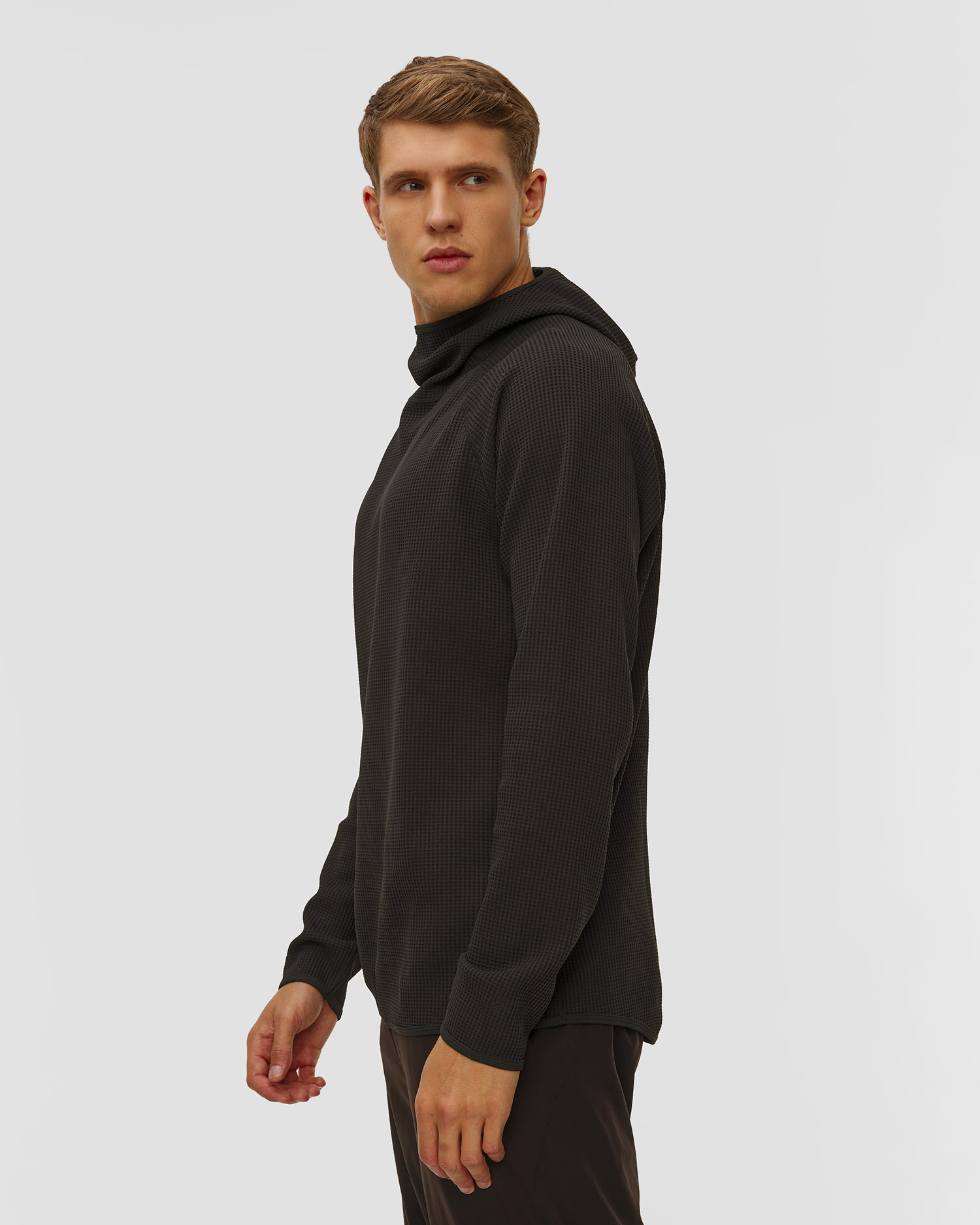 Hanorac pentru bărbați Goldwin WF Light L/S Hoodie negru