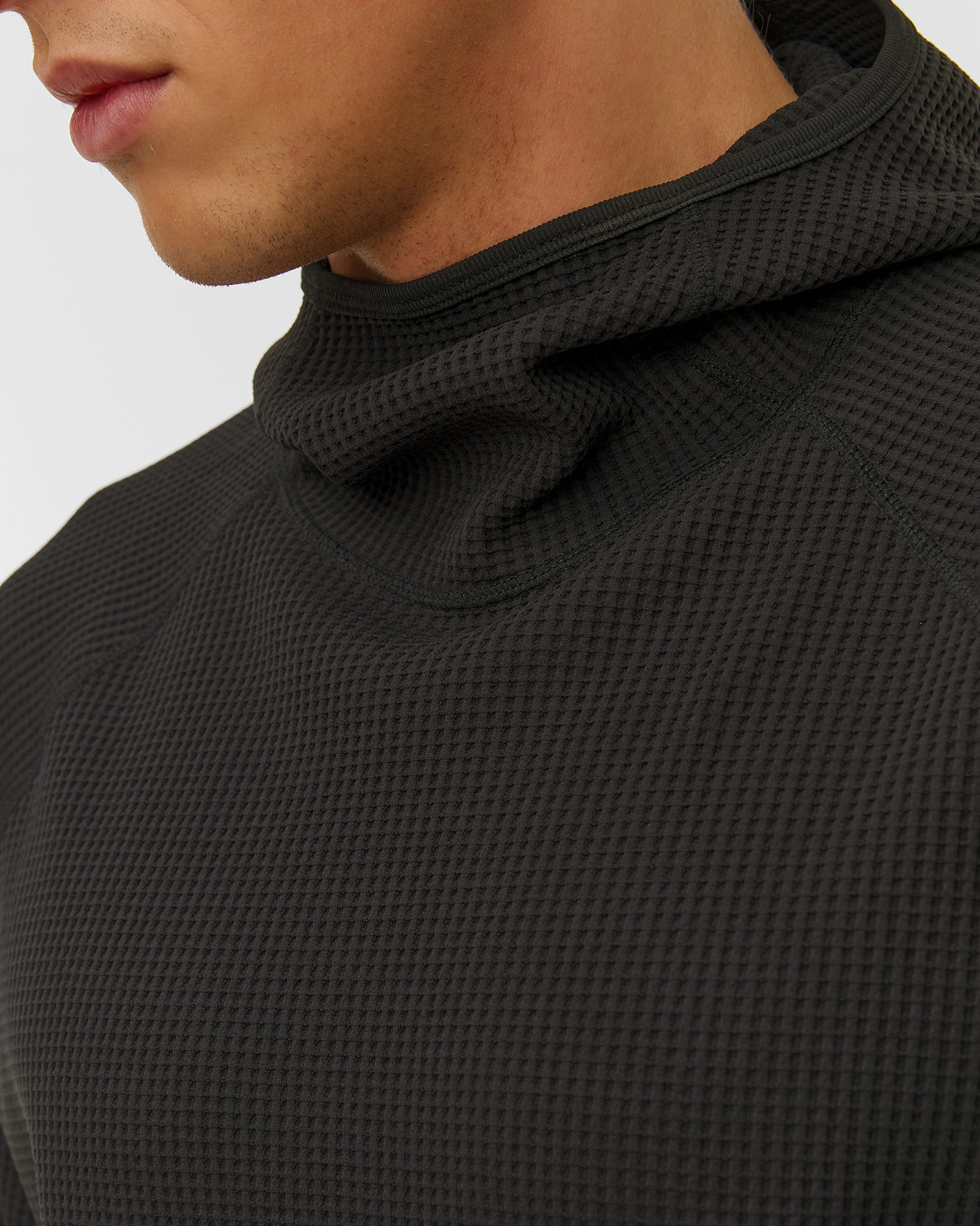 Hanorac pentru bărbați Goldwin WF Light L/S Hoodie negru