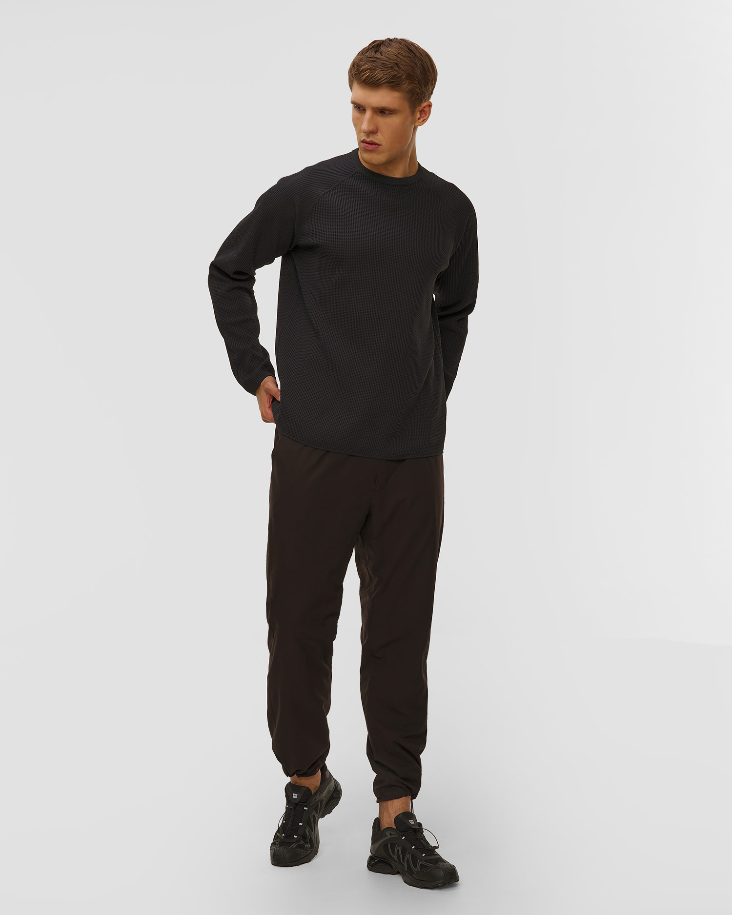 Tricou cu mânecă lungă pentru bărbați Goldwin WF Light L/S negru