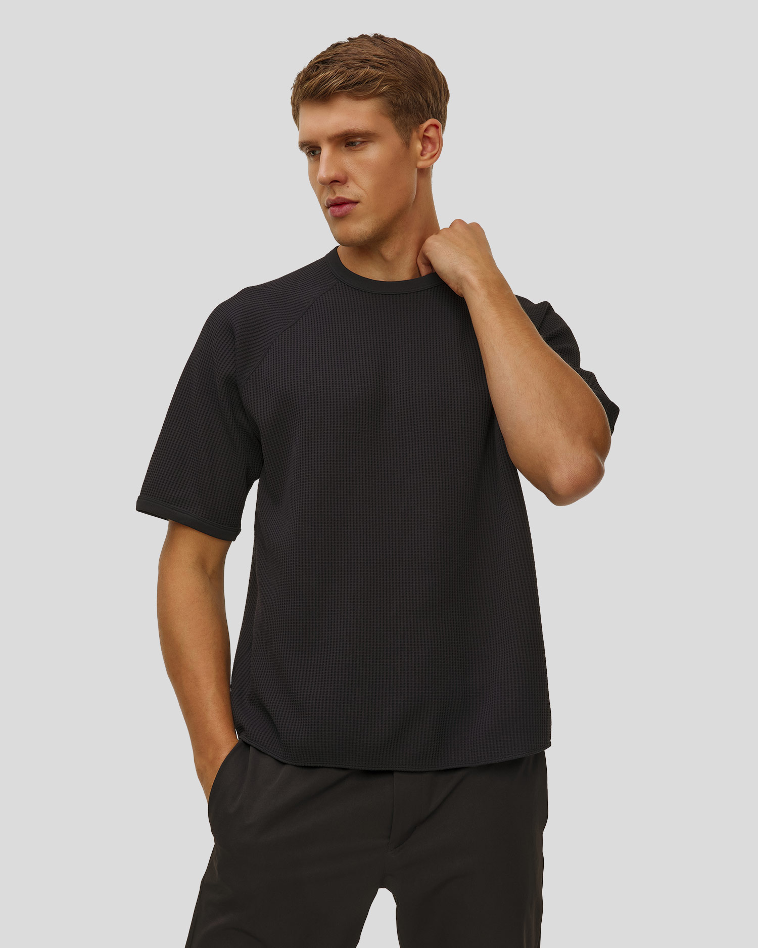 T-shirt noir pour hommes Goldwin WF Light T-shirt
