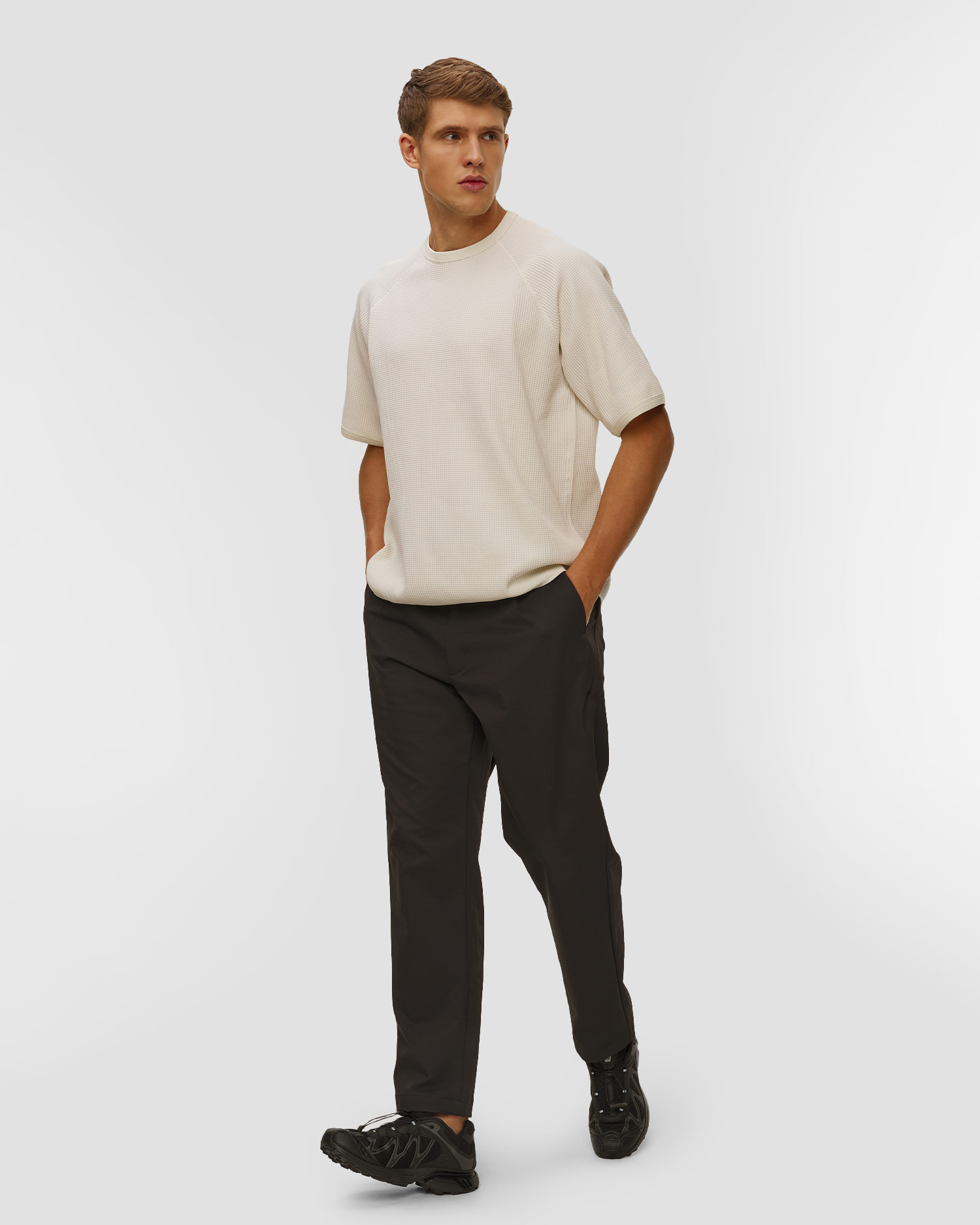 T-shirt beige pour hommes Goldwin WF Light T-shirt