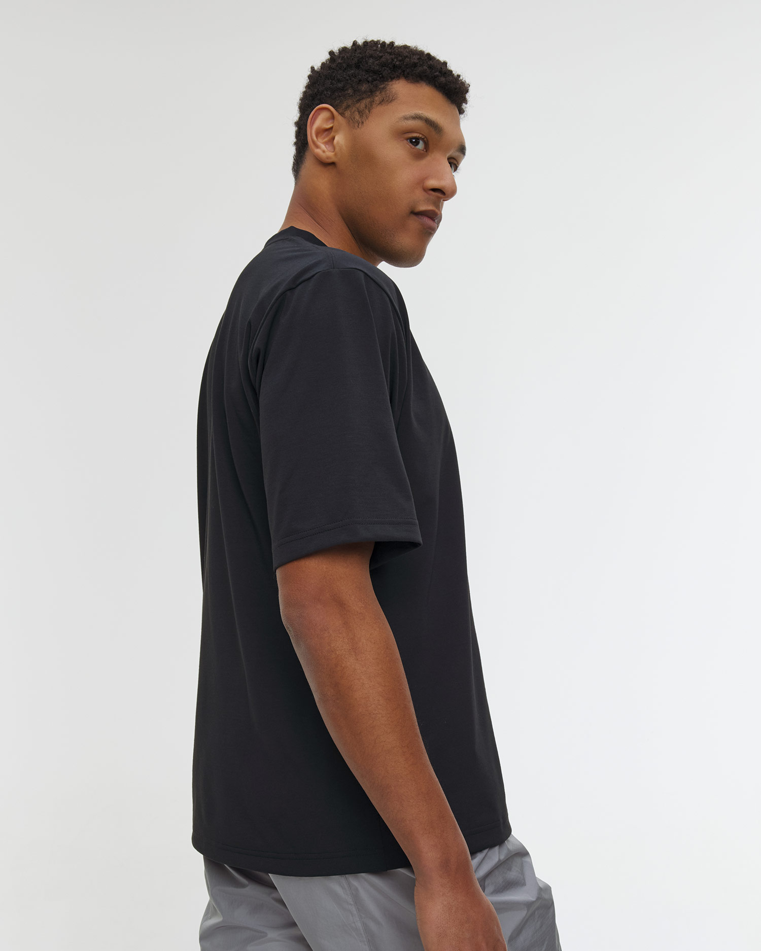 Pánské černé tričko Goldwin Oversized Pocket T-Shirt