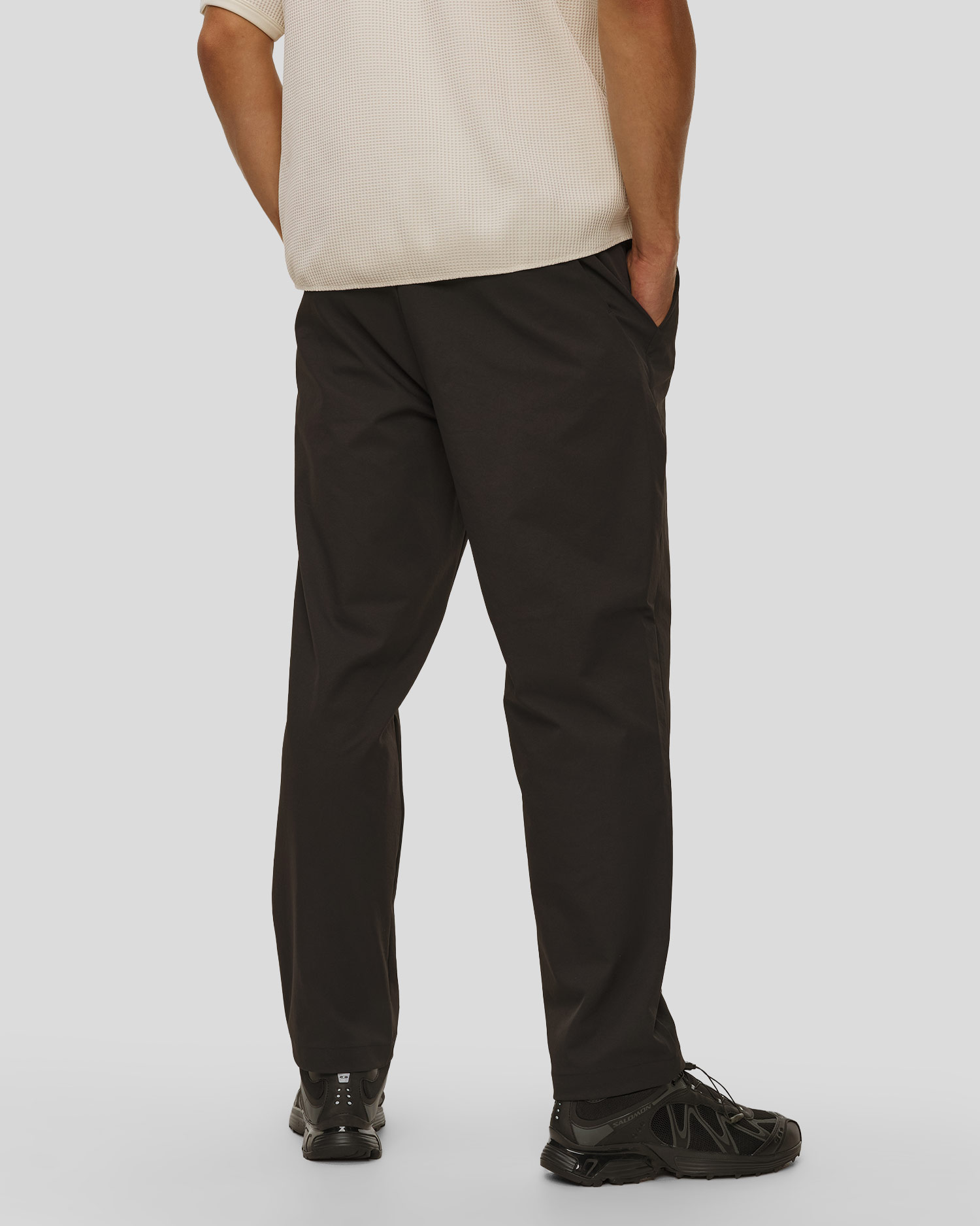 Pantaloni pentru bărbați Goldwin One Tuck Tapered Stretch Pnats negri