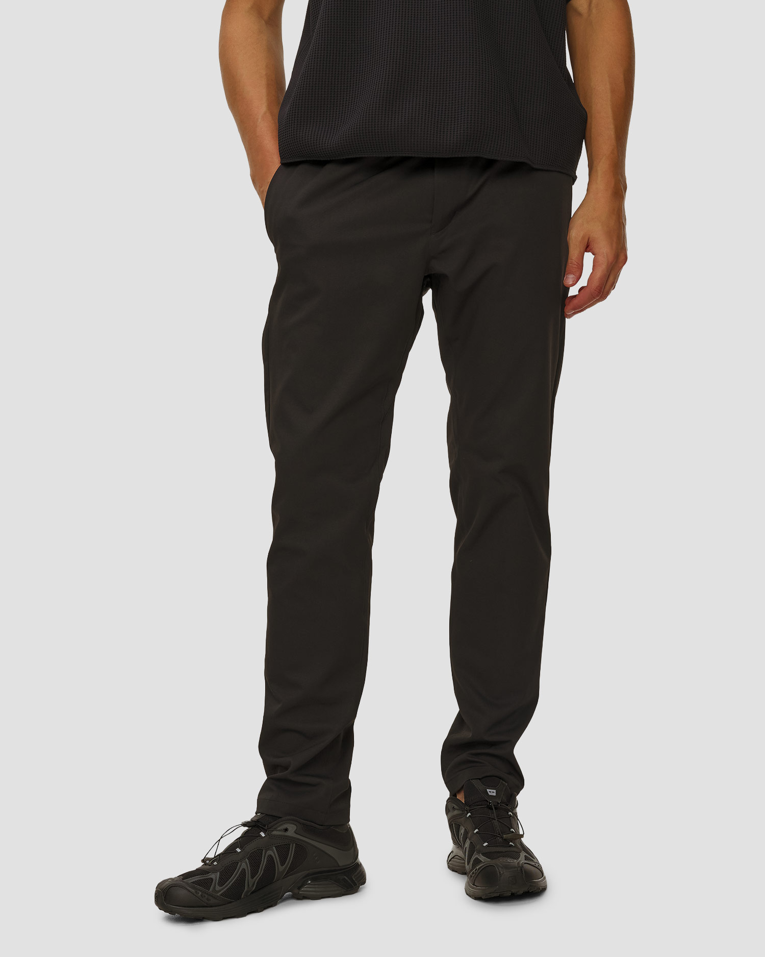 Pantaloni pentru bărbaț Goldwin Slim Tapered Stretch Pants negri