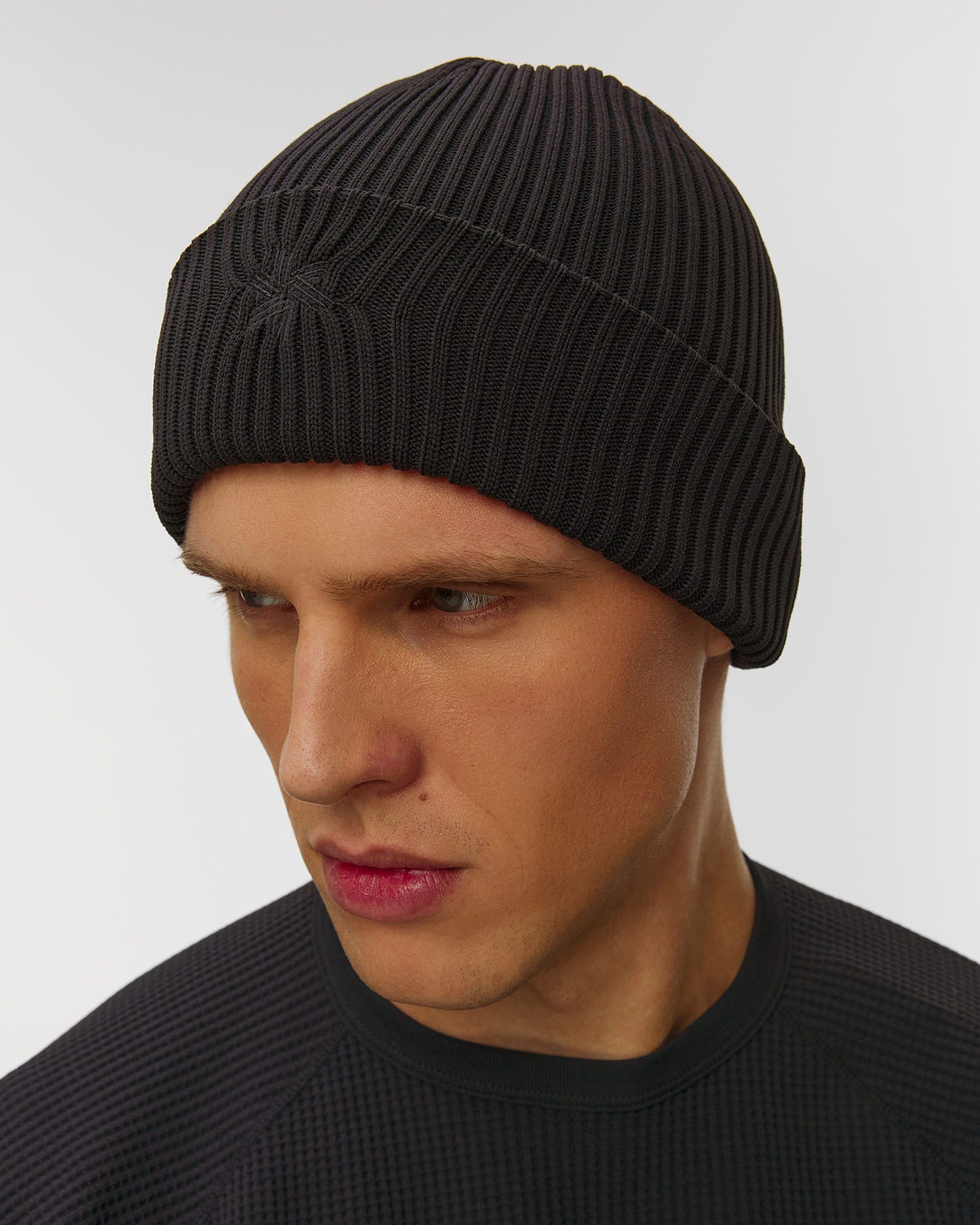 Căciulă de iarnă pentru bărbați Goldwin Logo Knit Cap neagră