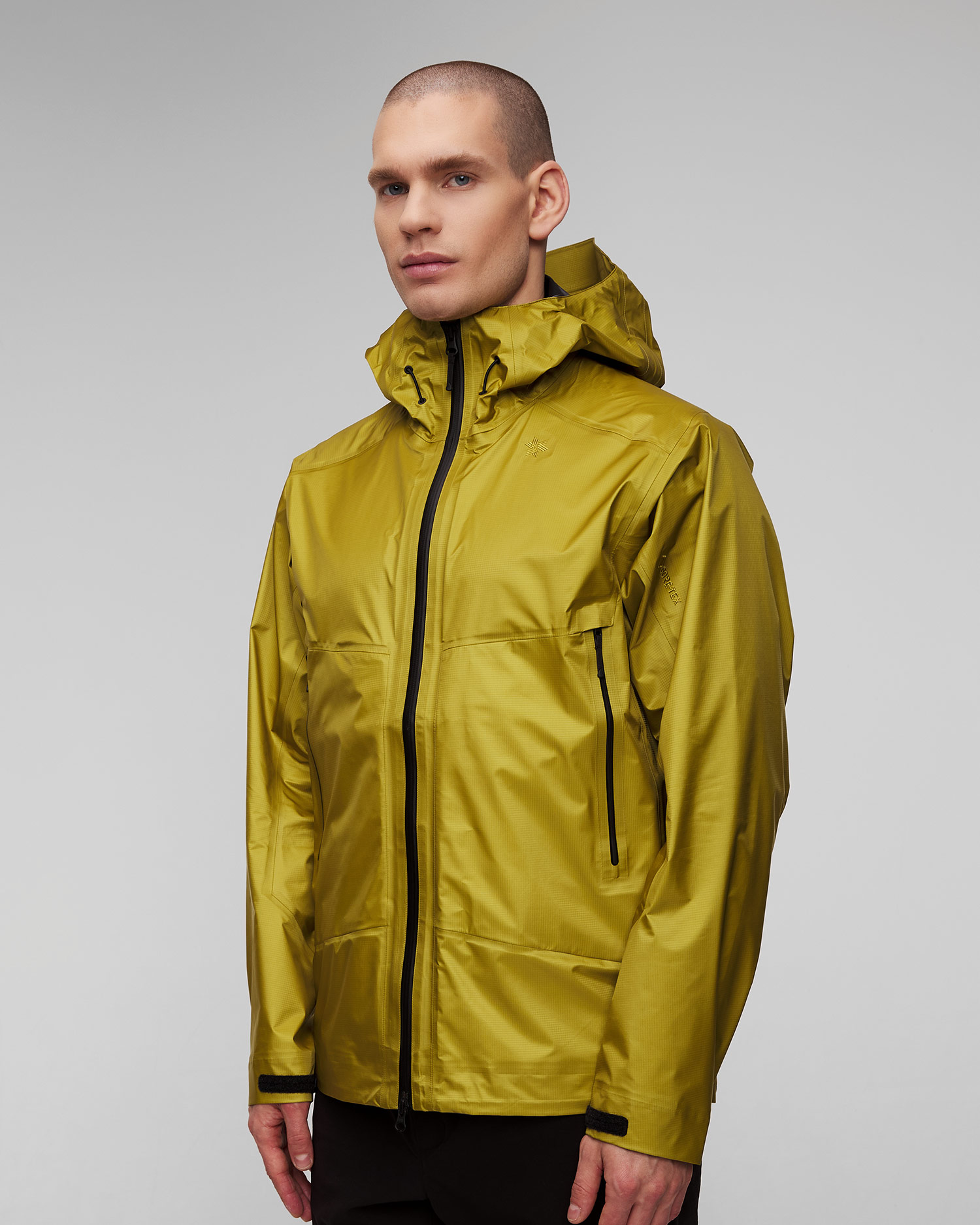 Goldwin GORE-TEX 3L Aqua Tect Jacket Herren-Membranjacke in Gelb