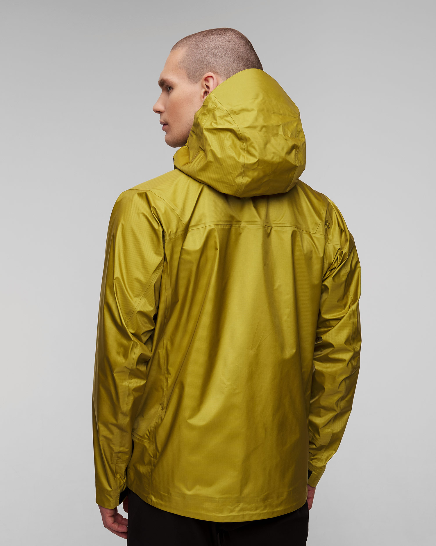 Veste à membrane jaune pour hommes Goldwin GORE-TEX 3L Aqua Tect Jacket