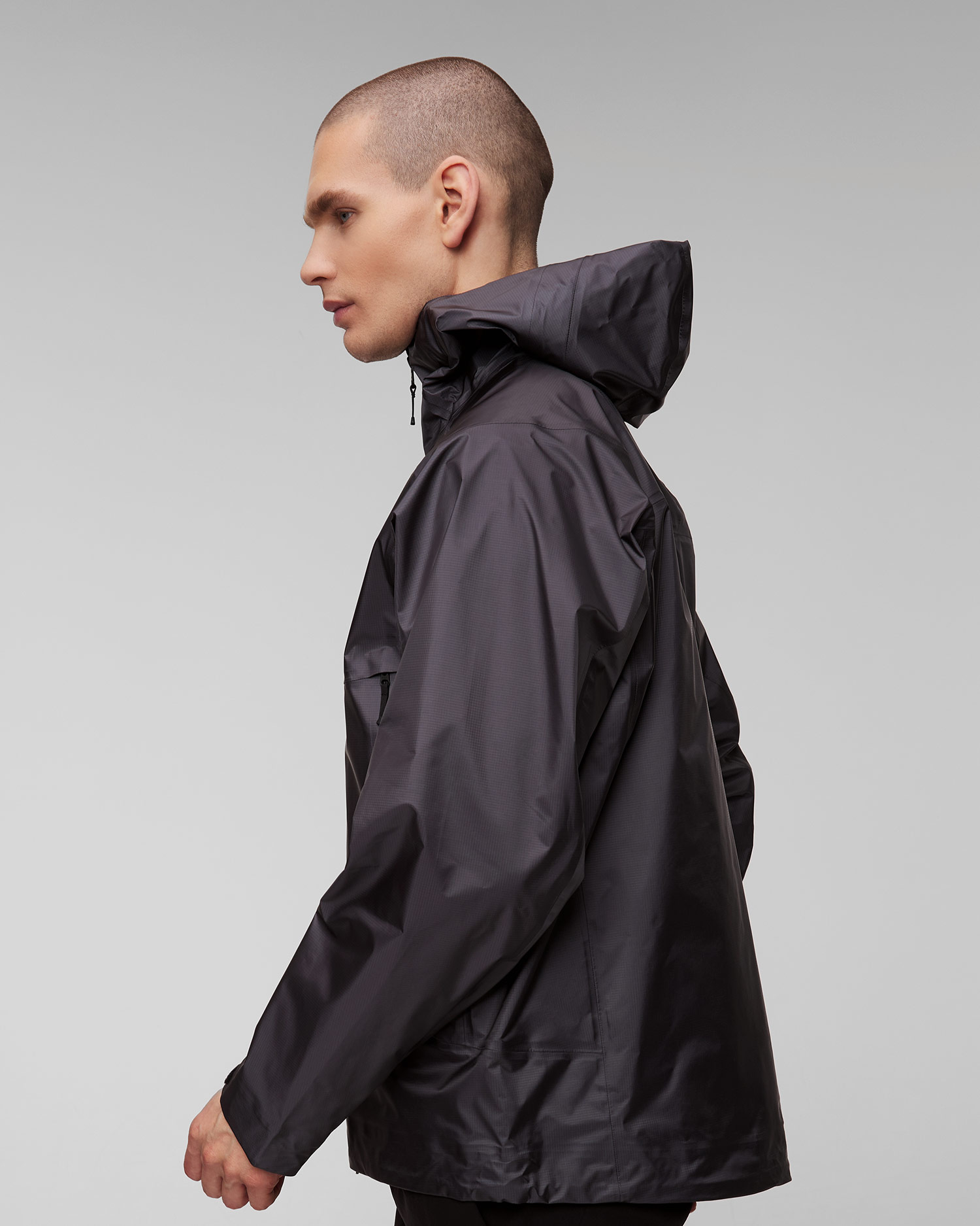 Veste à membrane gris foncé pour hommes Goldwin GORE-TEX 3L Aqua Tect Jacket