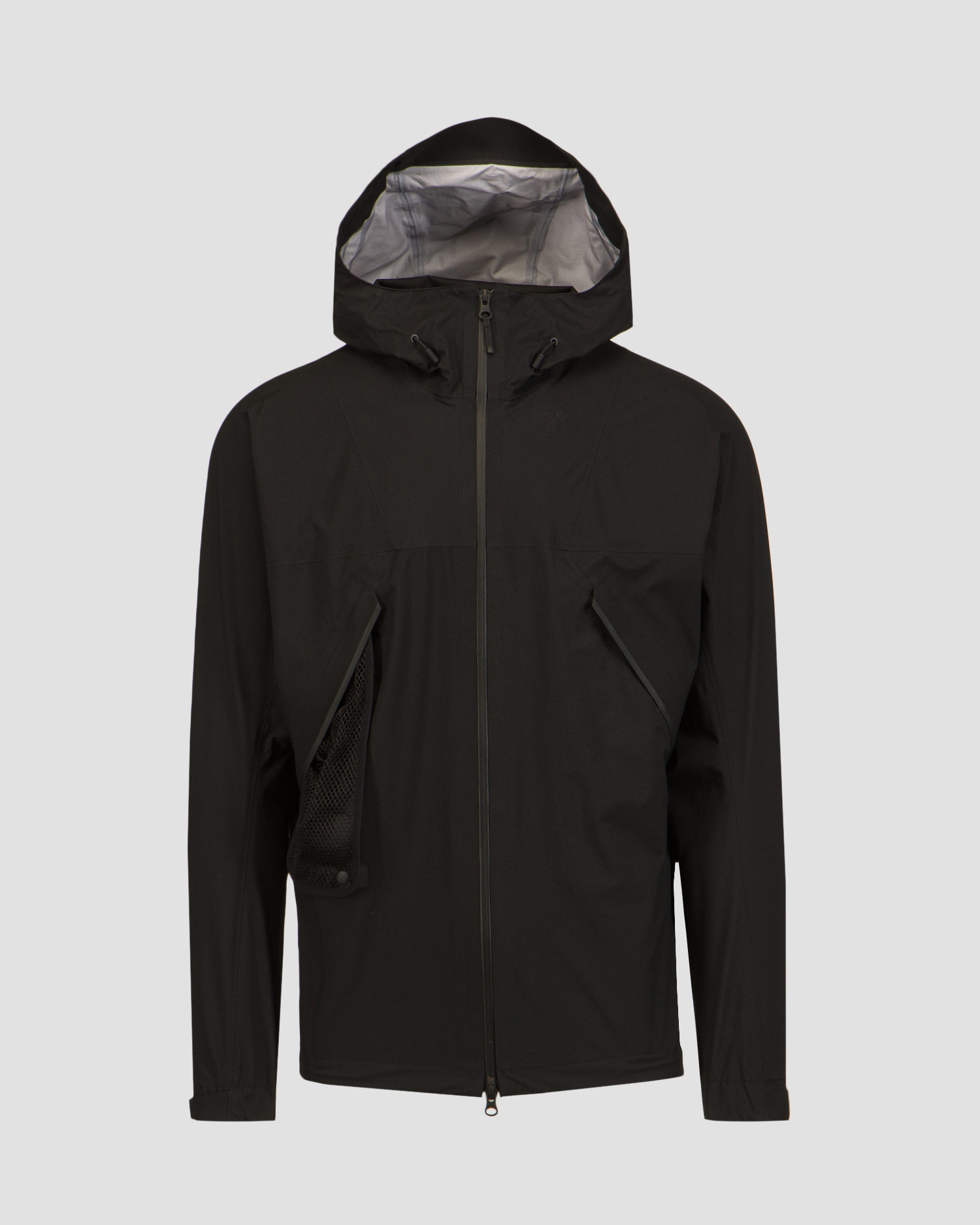 Veste d'alpinisme noire pour hommes Goldwin PERTEX SHIELD AIR Mountaineering Jacket