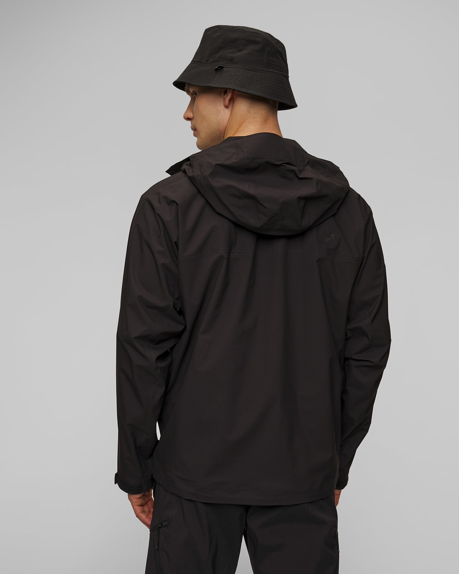 Veste noire pour hommes Goldwin Pertex Shield Air Mountaineering Jacket