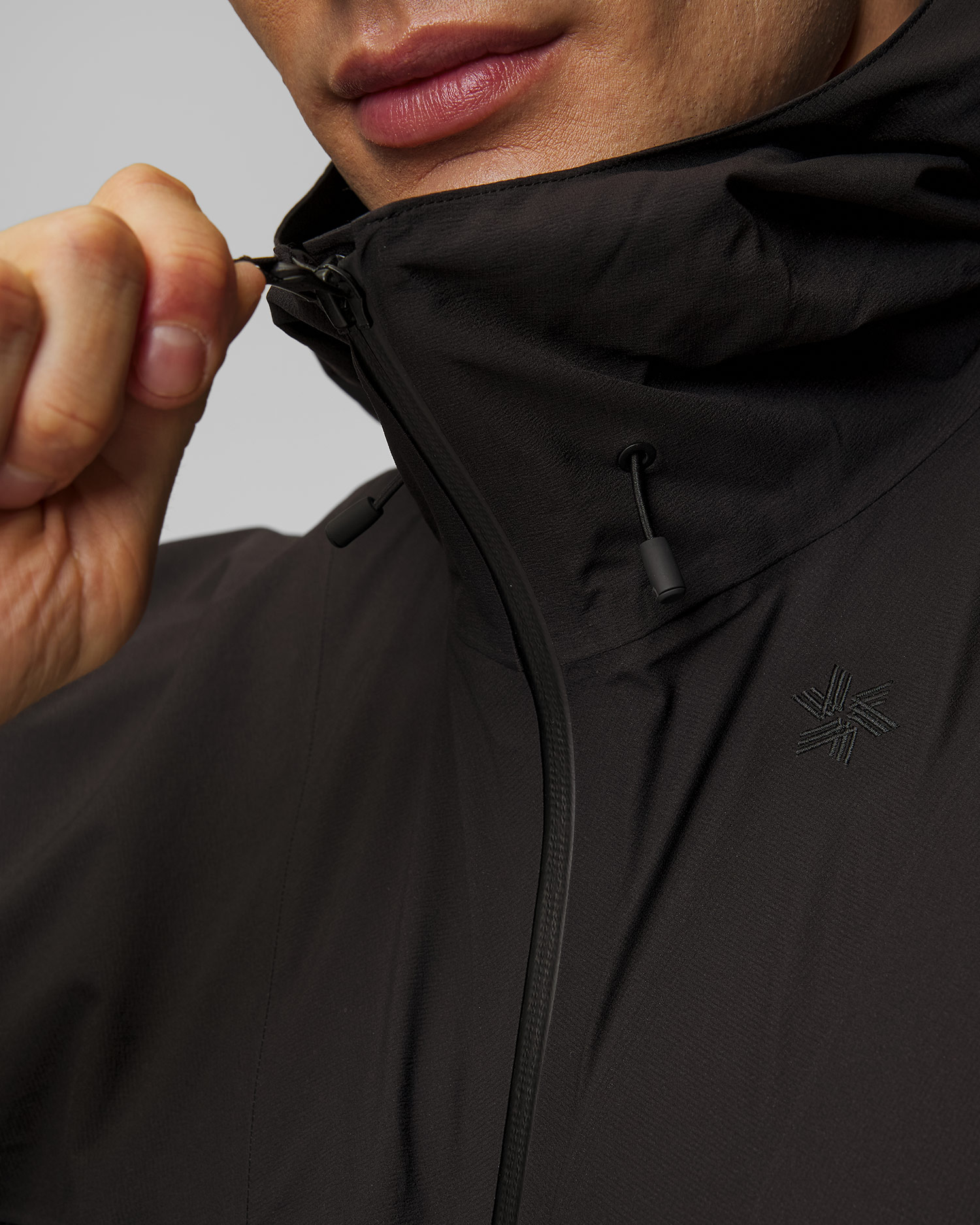 Veste noire pour hommes Goldwin Pertex Shield Air Mountaineering Jacket