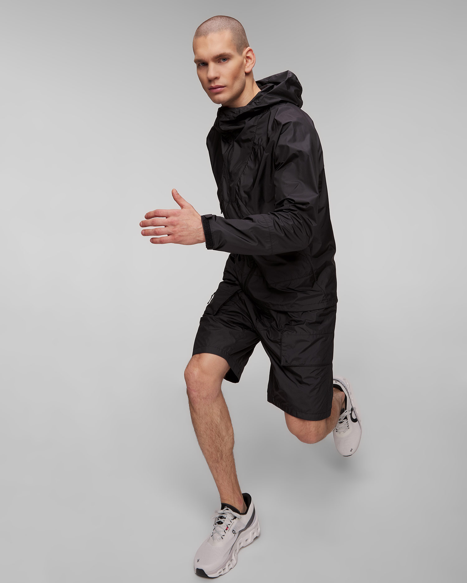 Veste noire pour hommes Goldwin Rip-stop Light Jacket