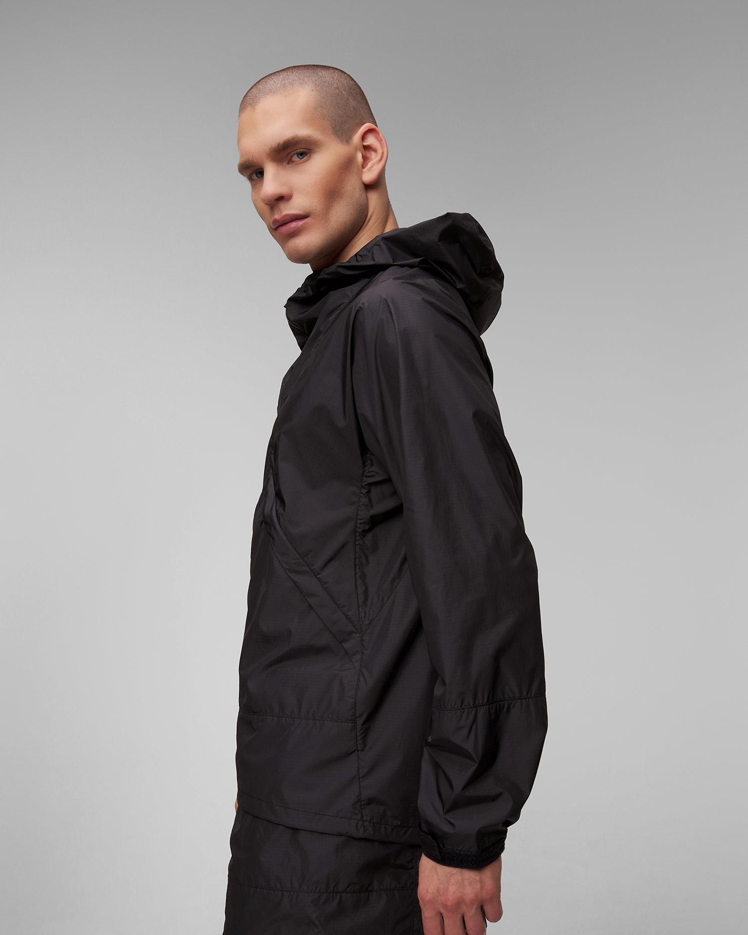 Veste noire pour hommes Goldwin Rip-stop Light Jacket