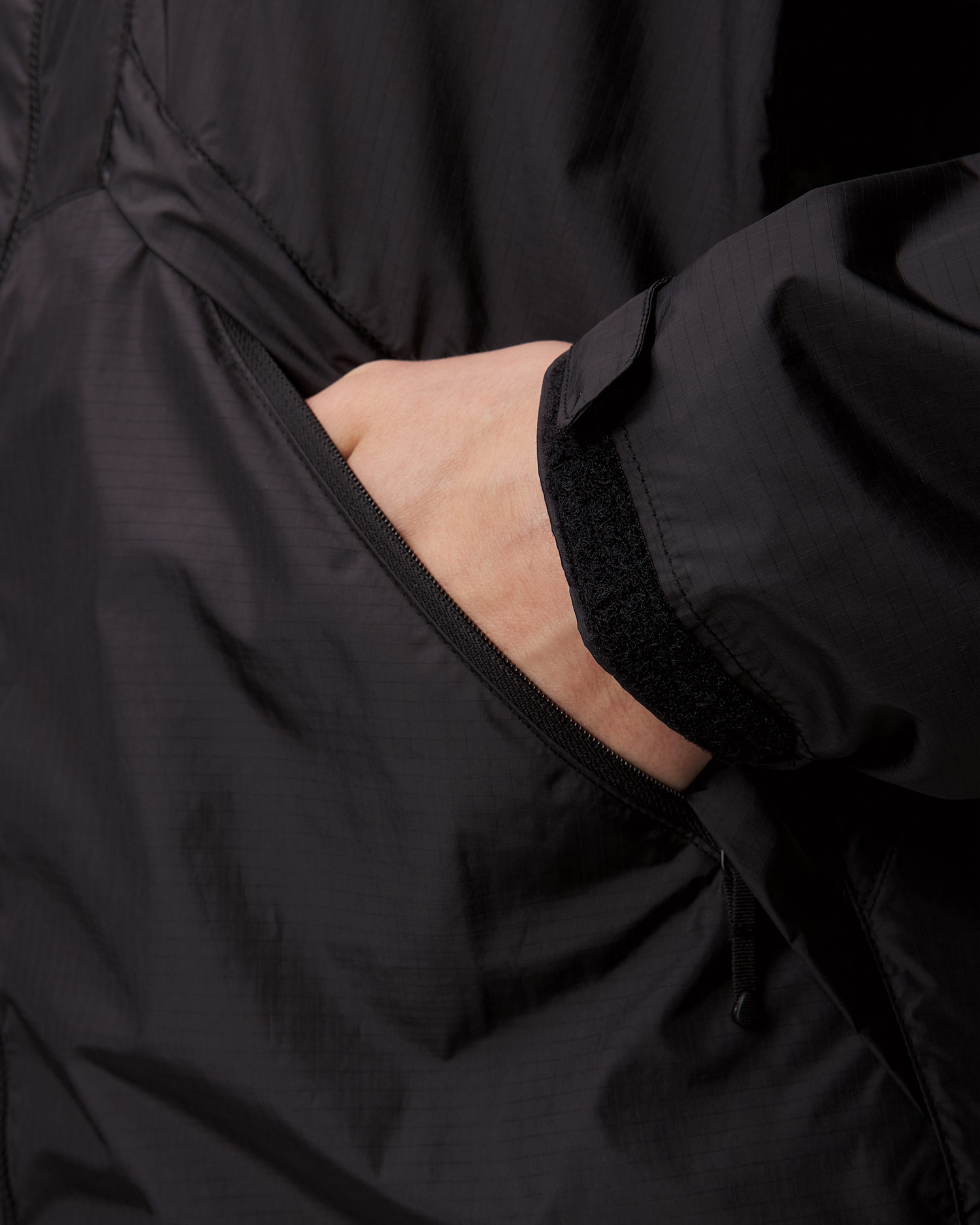 Veste noire pour hommes Goldwin Rip-stop Light Jacket