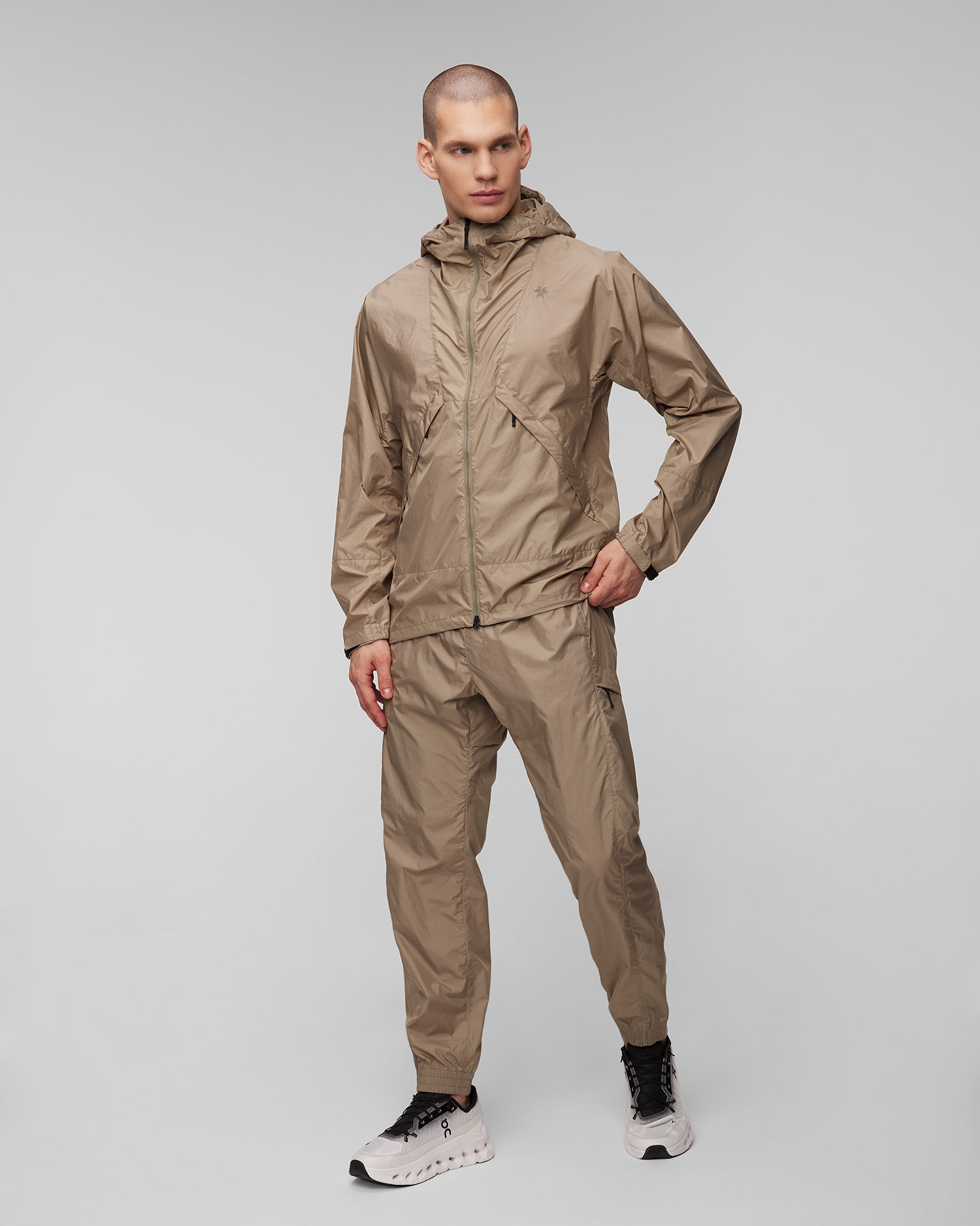 Veste beige pour hommes Goldwin Rip-stop Light Jacket
