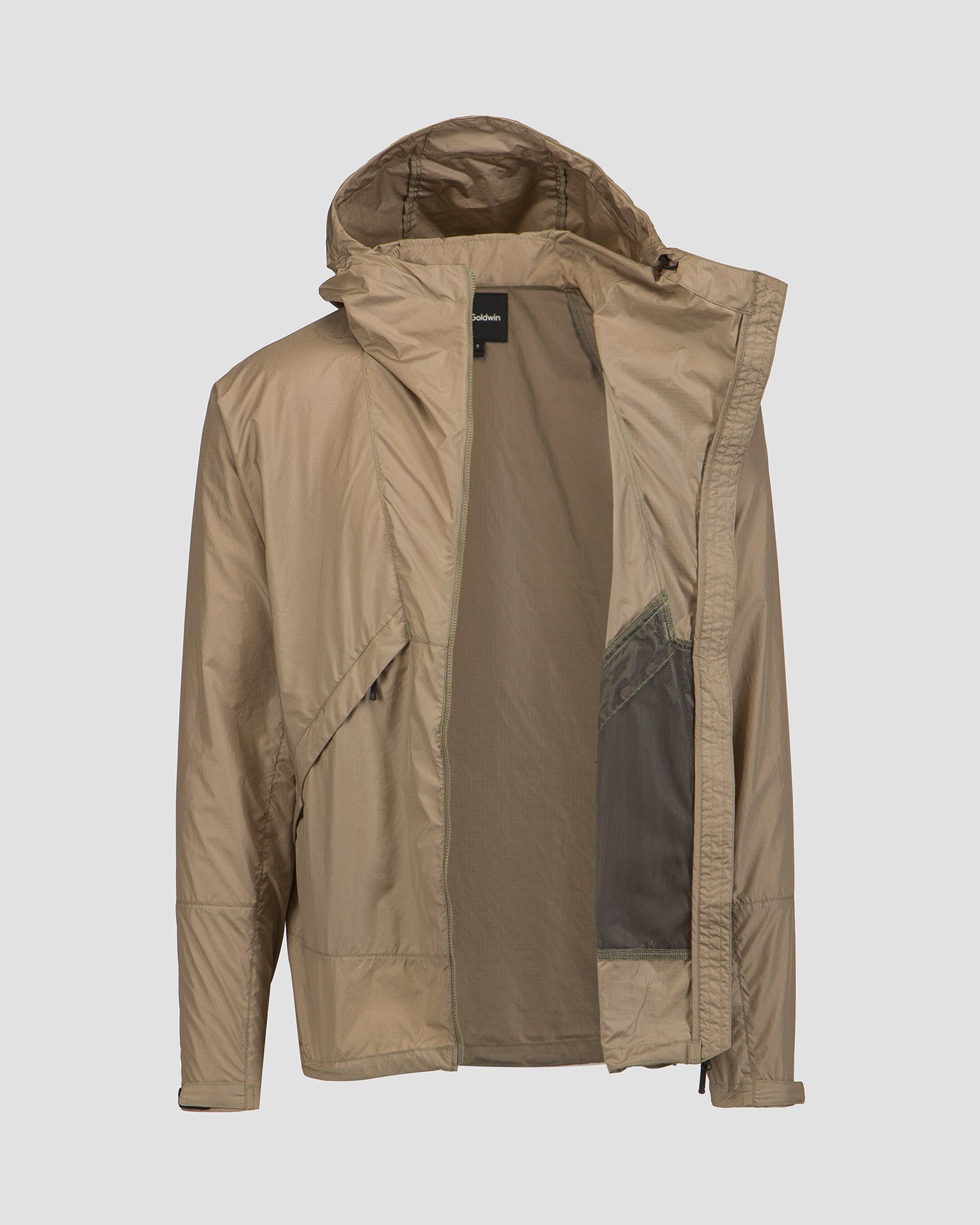 Veste beige pour hommes Goldwin Rip-stop Light Jacket