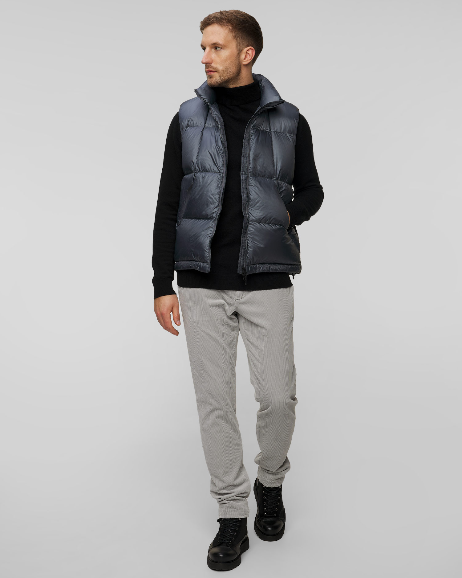 Gilet en duvet gris pour hommes Goldwin Pertex Quantum