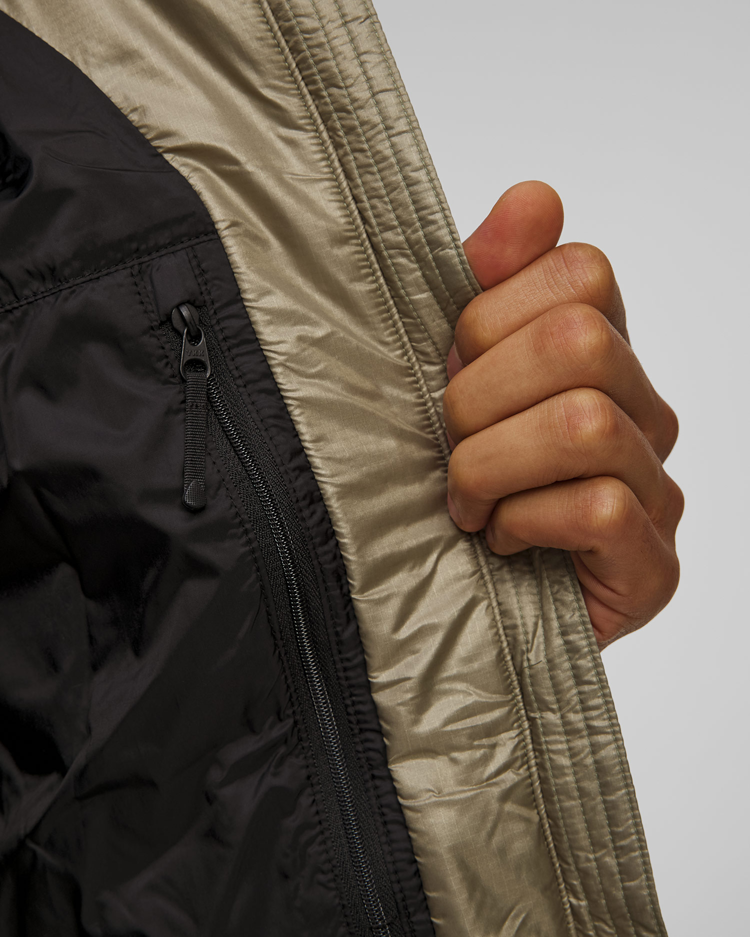 Doudoune beige et or pour hommes Goldwin Pertex Quantum