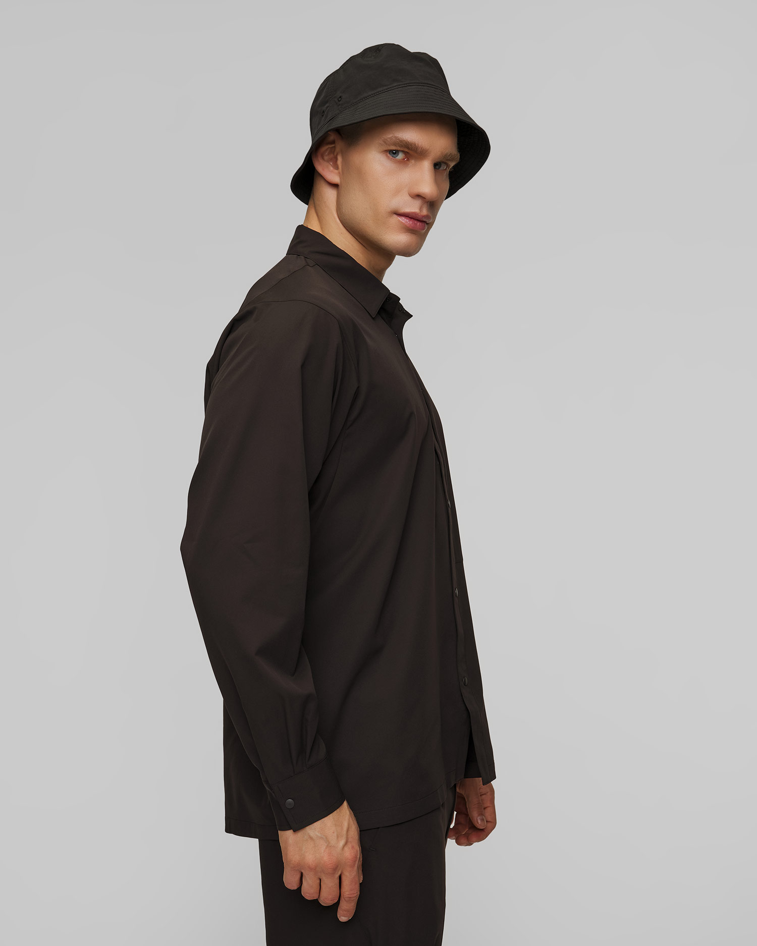 Chemise noire pour hommes Goldwin All Direction Light Hike Shirt