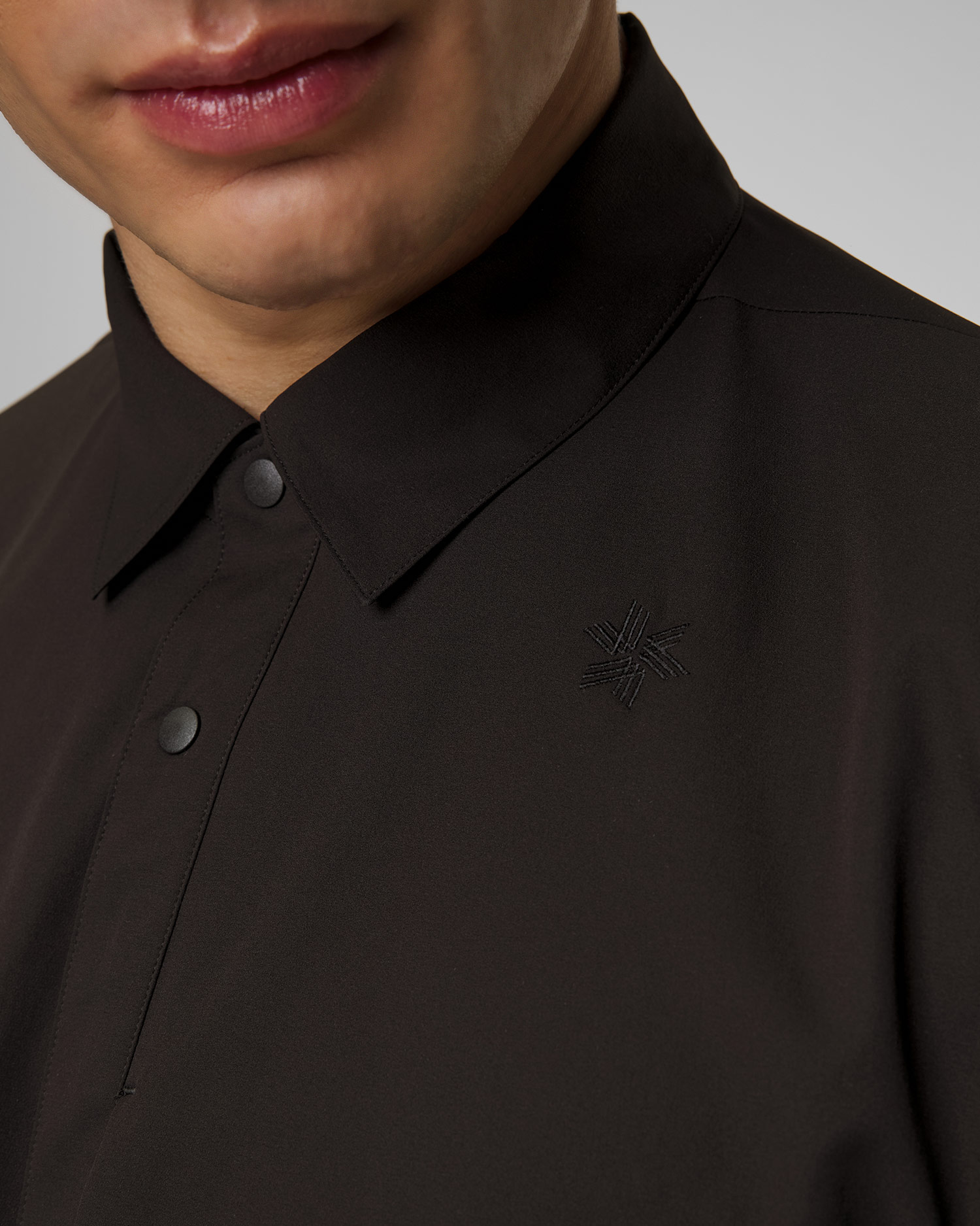 Chemise noire pour hommes Goldwin All Direction Light Hike Shirt