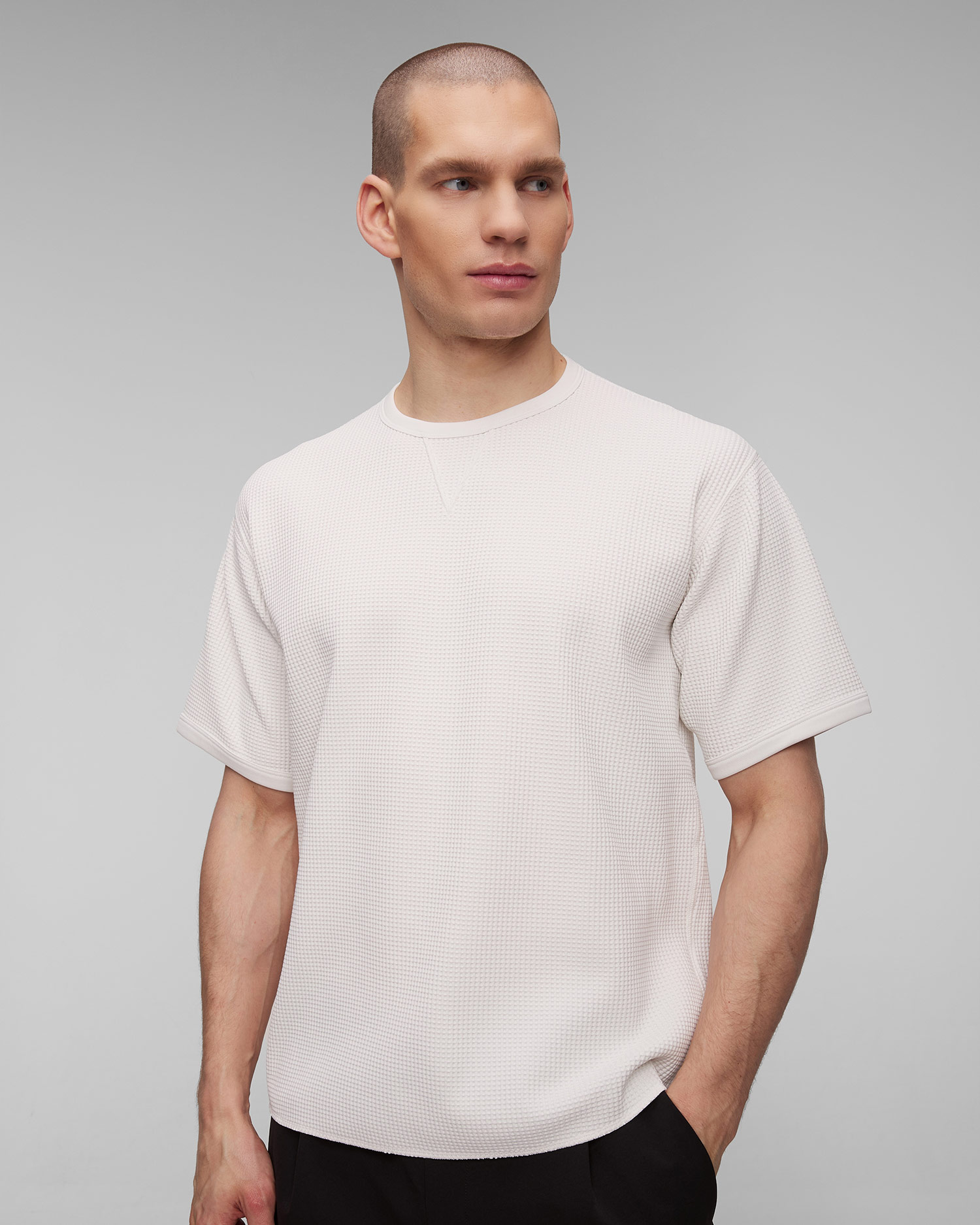 T-shirt blanc pour hommes Goldwin WF Light Gusset T-shirt