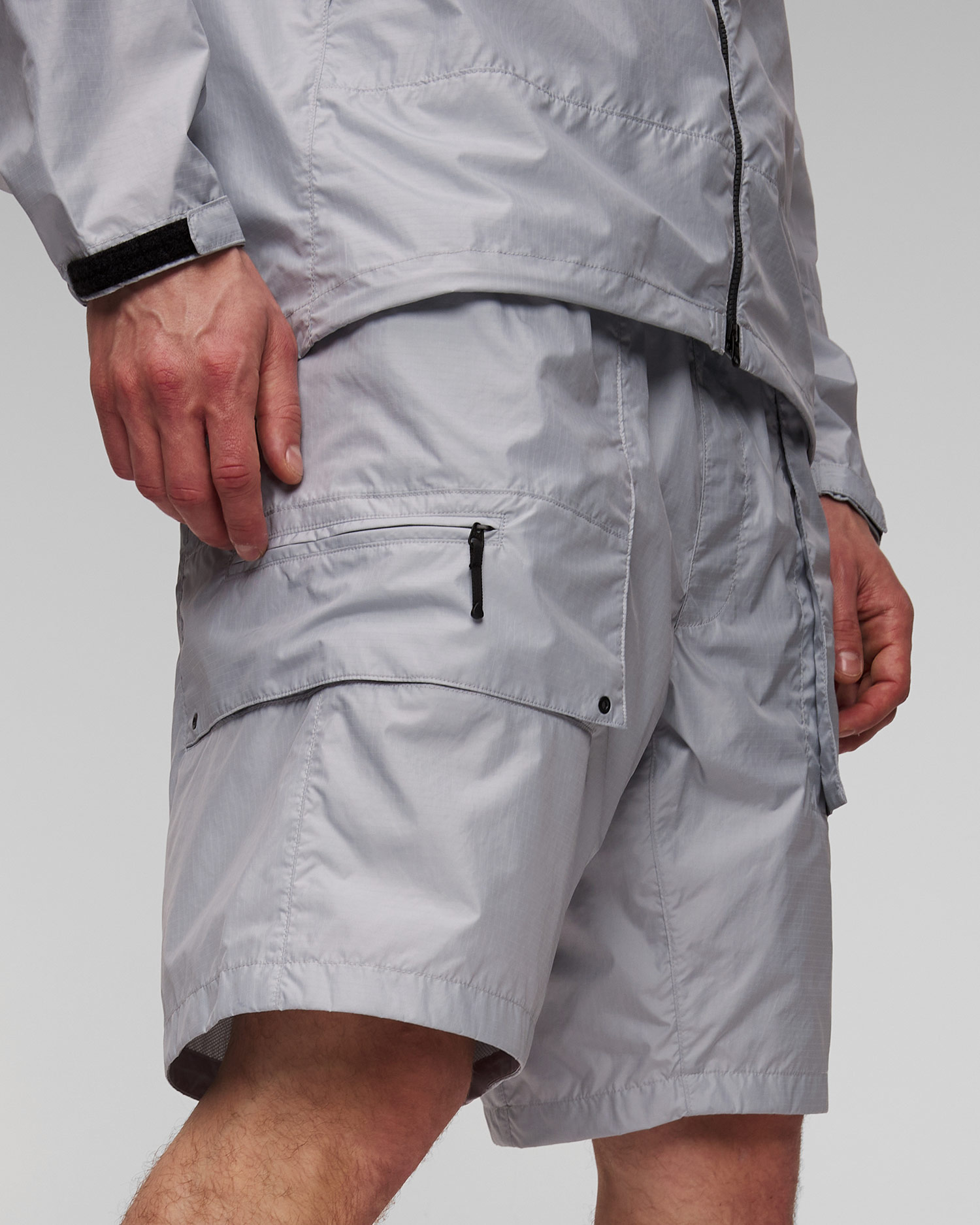 Short gris pour hommes Goldwin Rip-stop Light Cargo Shorts